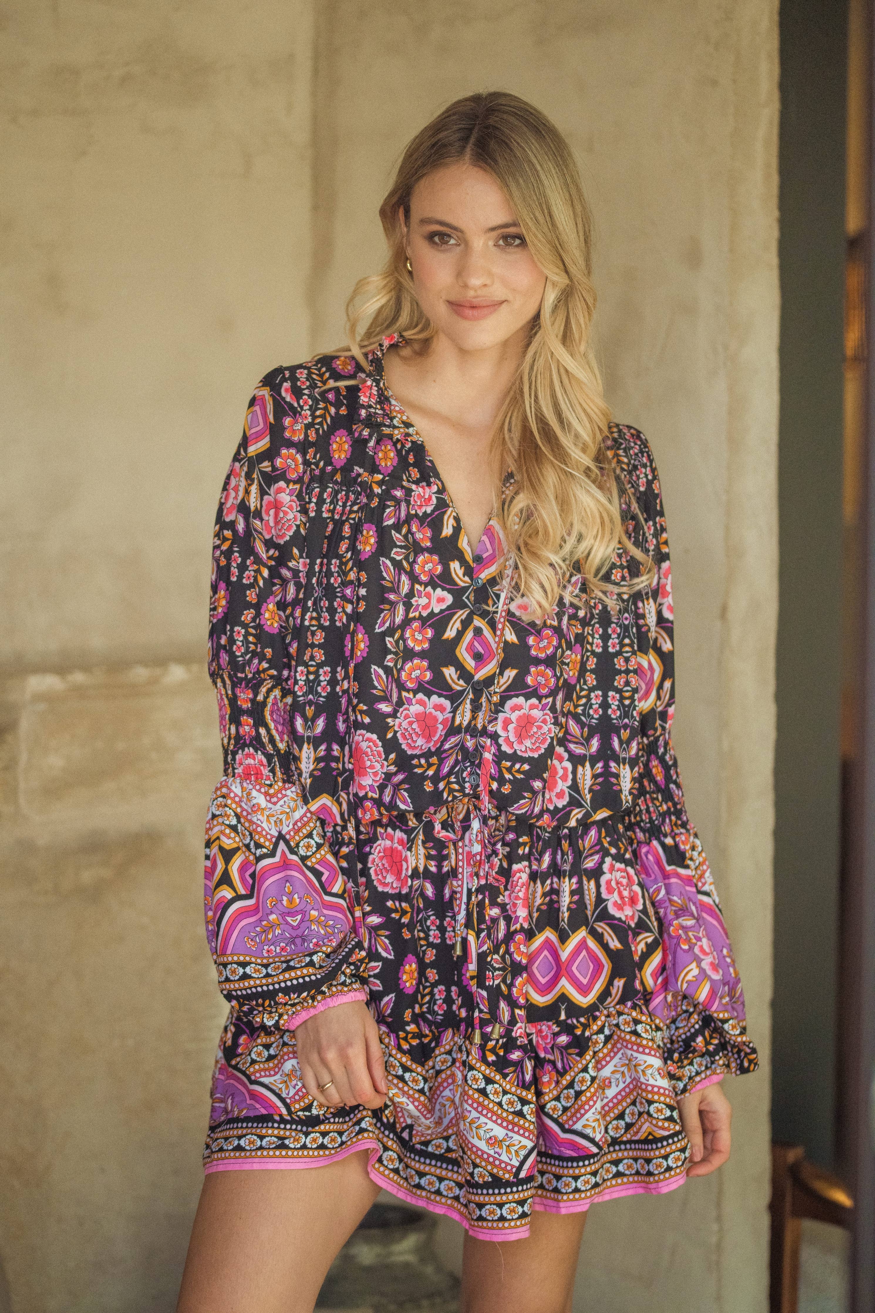 MINIKLEID SAINT MIT KIRSCHBLÜTEN-PRINT Jaase