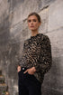 Elaine Samtbluse mit Stehkragen - 80883-5 CHOKLATE PARIS