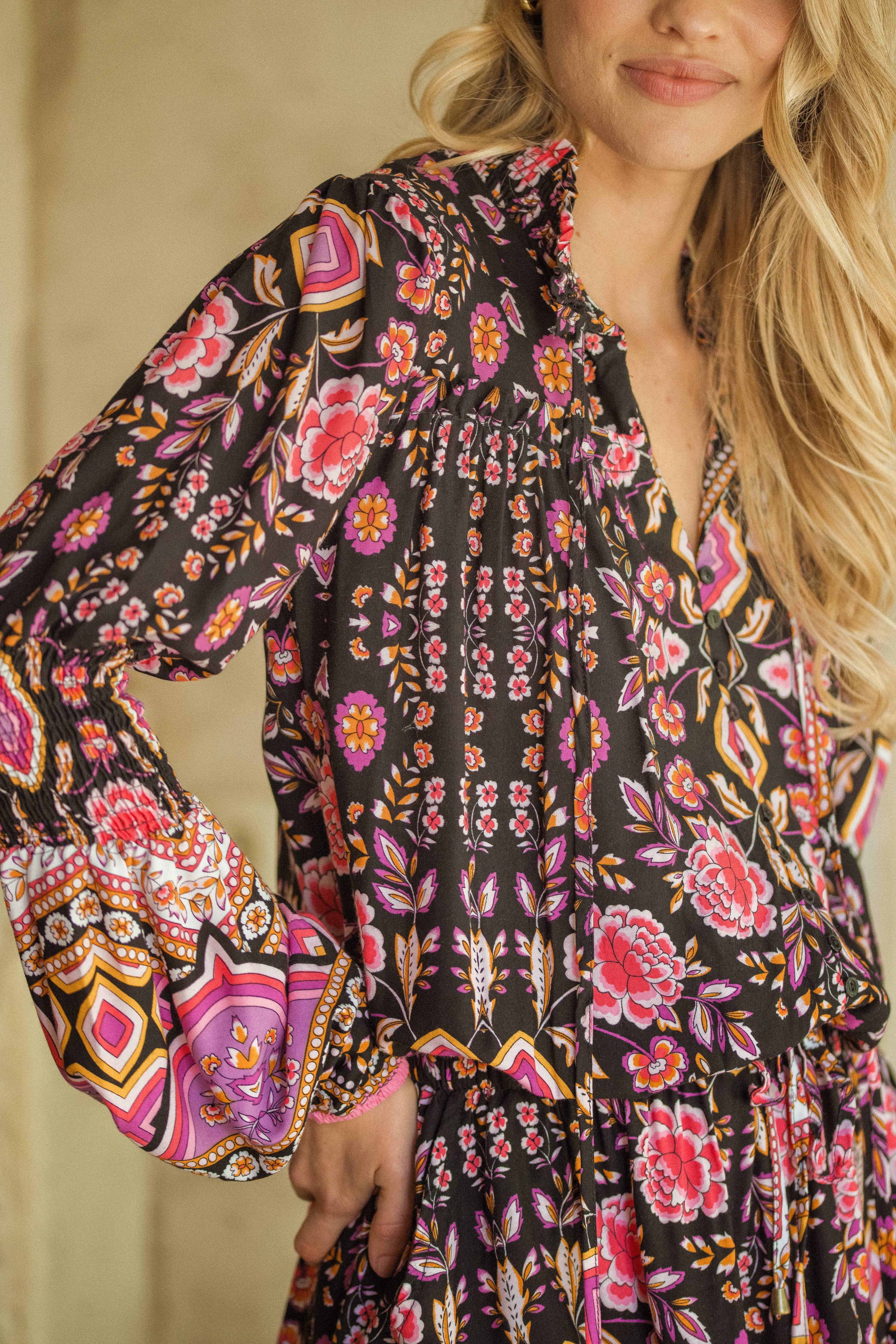 MINIKLEID SAINT MIT KIRSCHBLÜTEN-PRINT Jaase