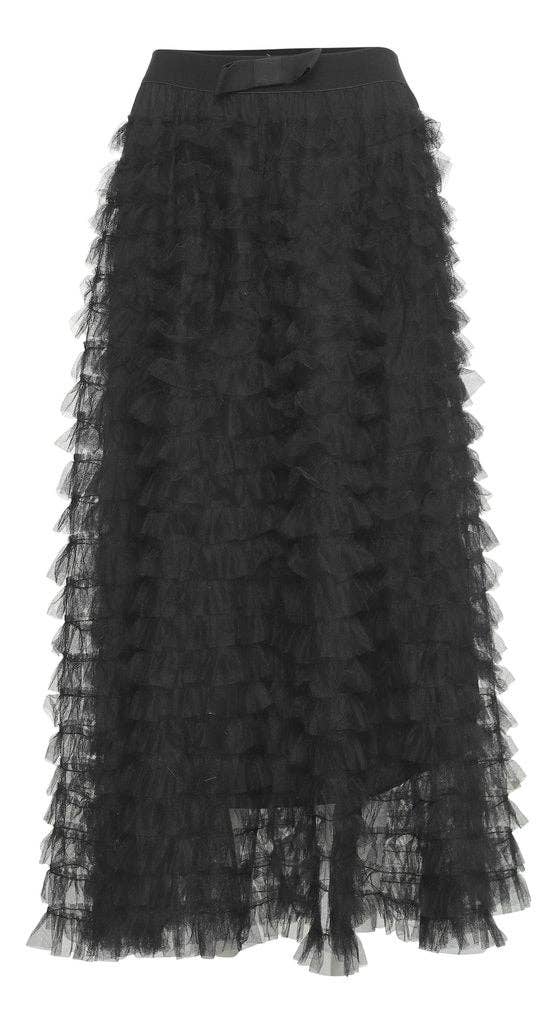 Langer Rock aus Tüll mit Rüschen und Rüschen - 80877 CHOKLATE PARIS