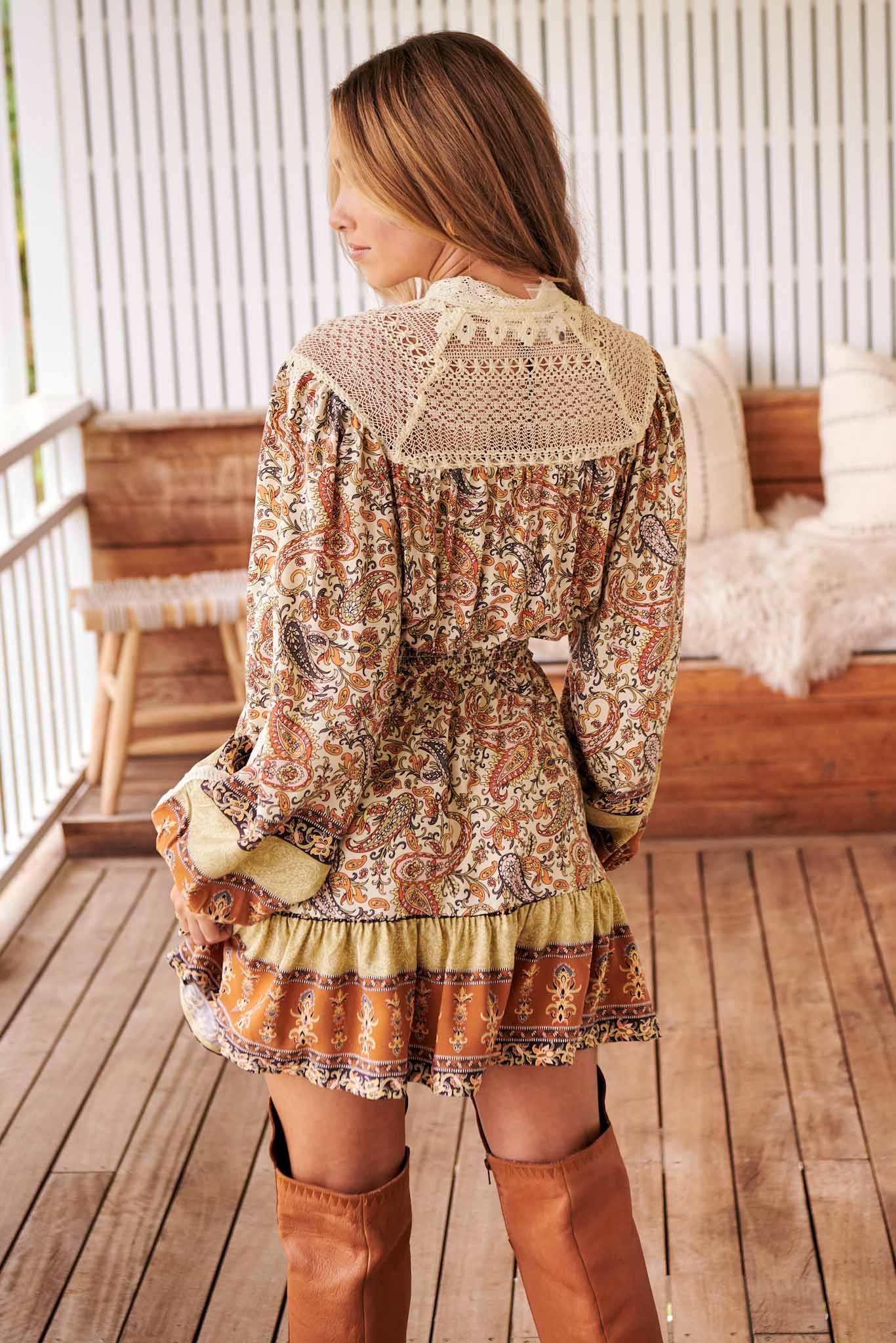 Jaase Oakie Print Olivia Minikleid Jaase Australia