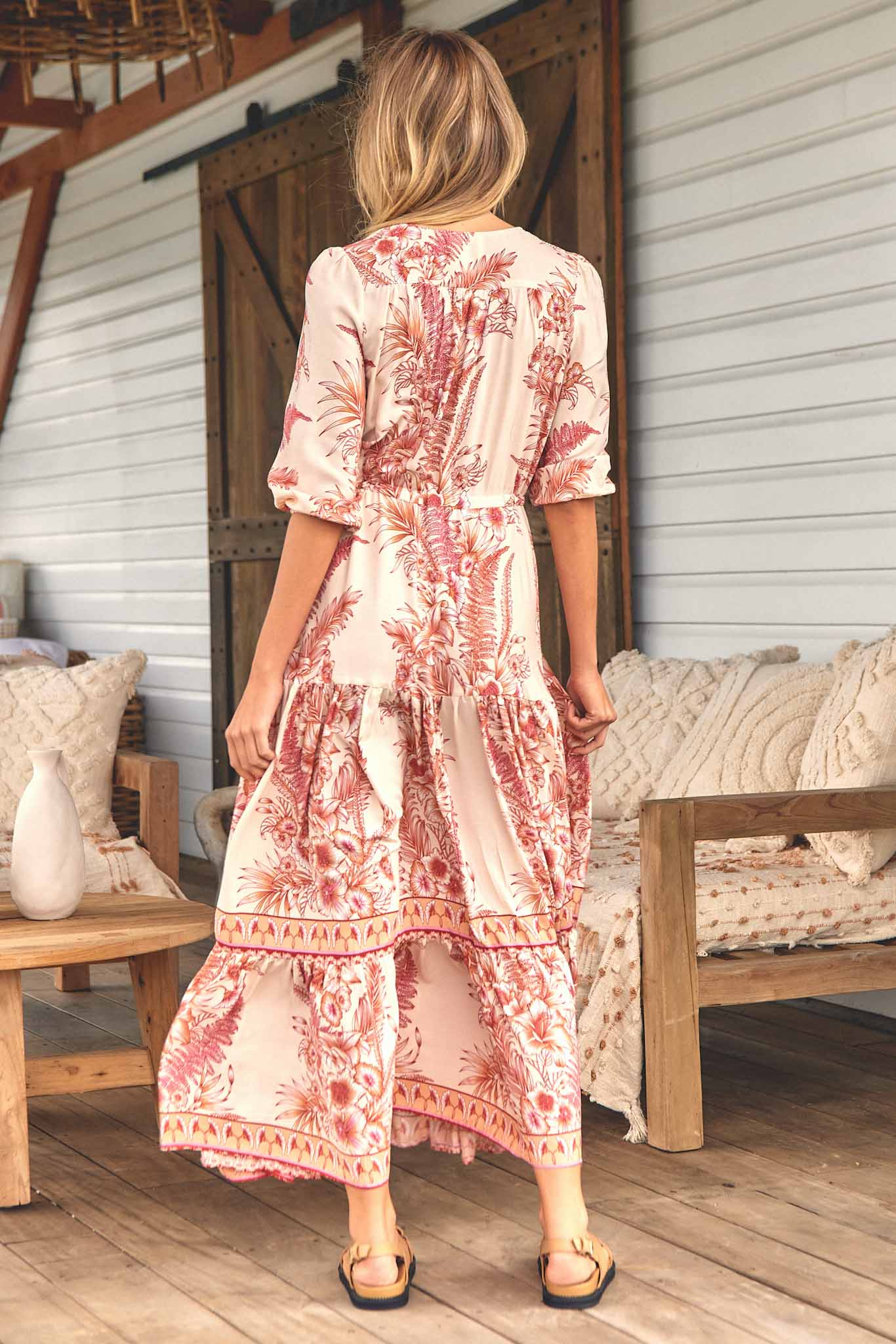 Jaase Balmy Night Print Tessa Boho Maxikleid Jaase Australia