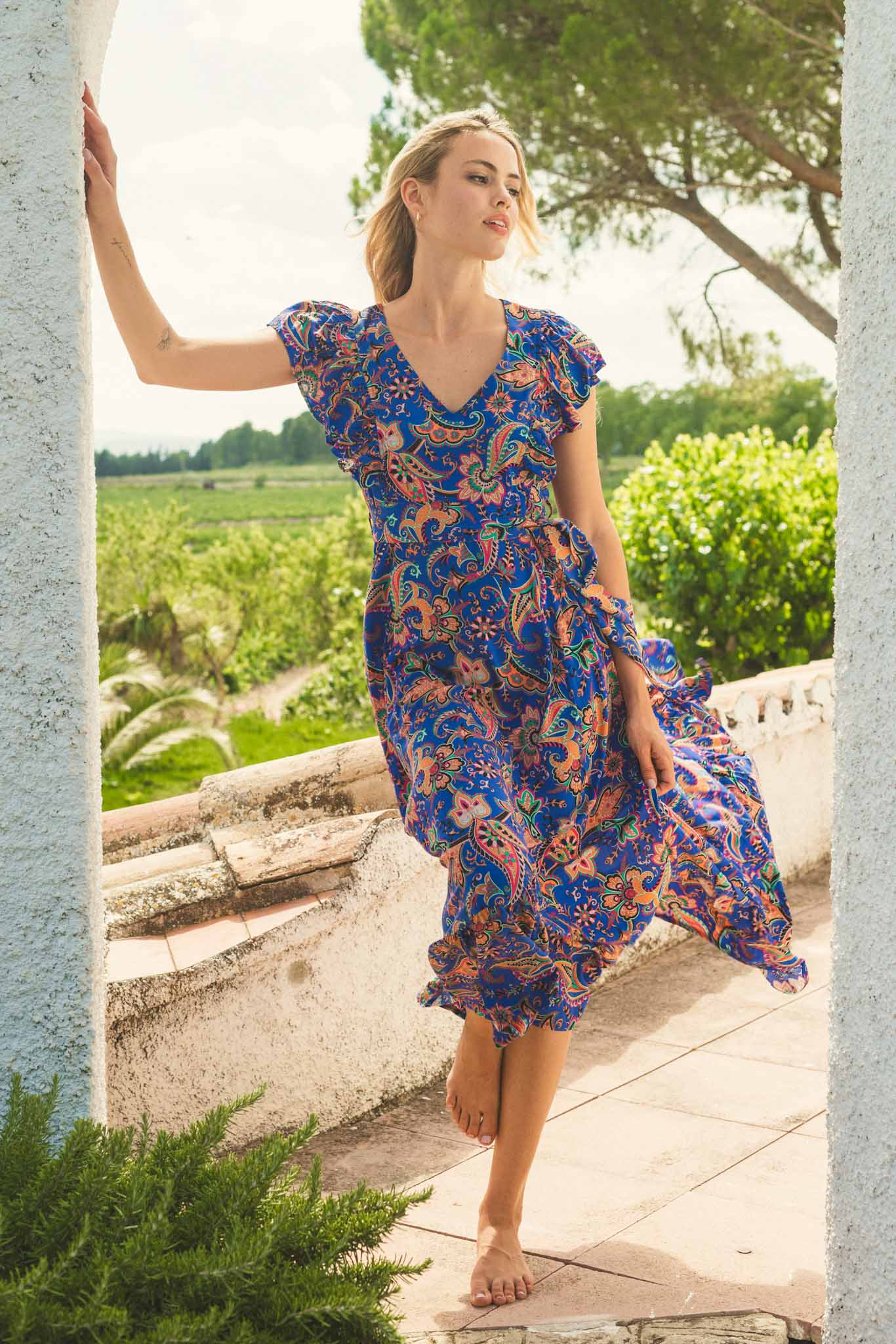 Jaase Nirvana Print Krista Kleid Jaase Australia