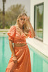 Jaase Peach Paradise Print Top Jaase Australia