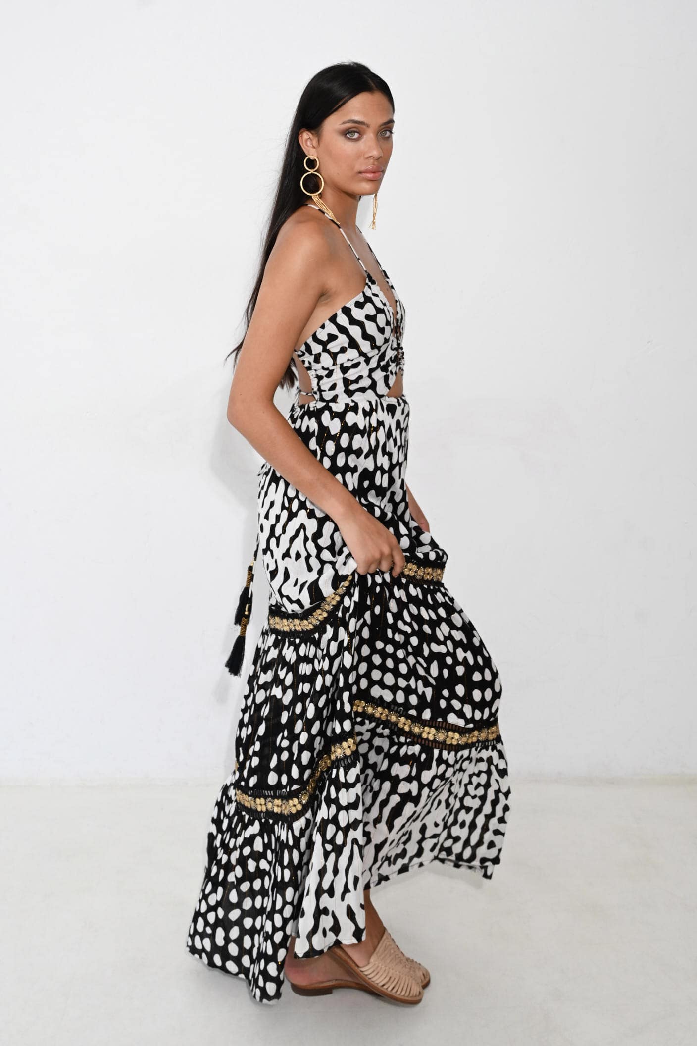 VIANCA SCHWARZES LANGES KLEID Piti Cuiti