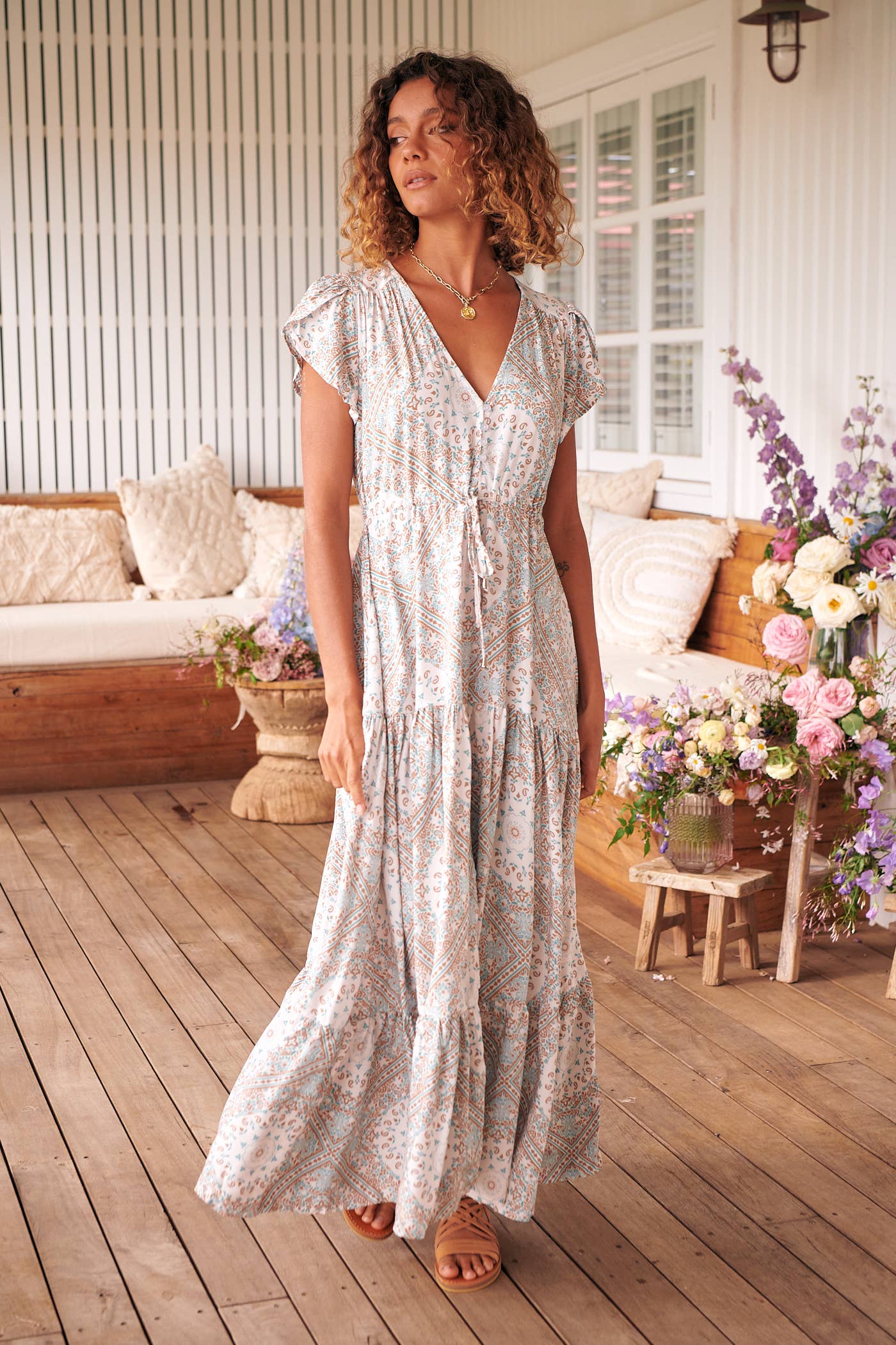 Melissa Maxi mit Kokosnuss-Mojito-Druck Jaase