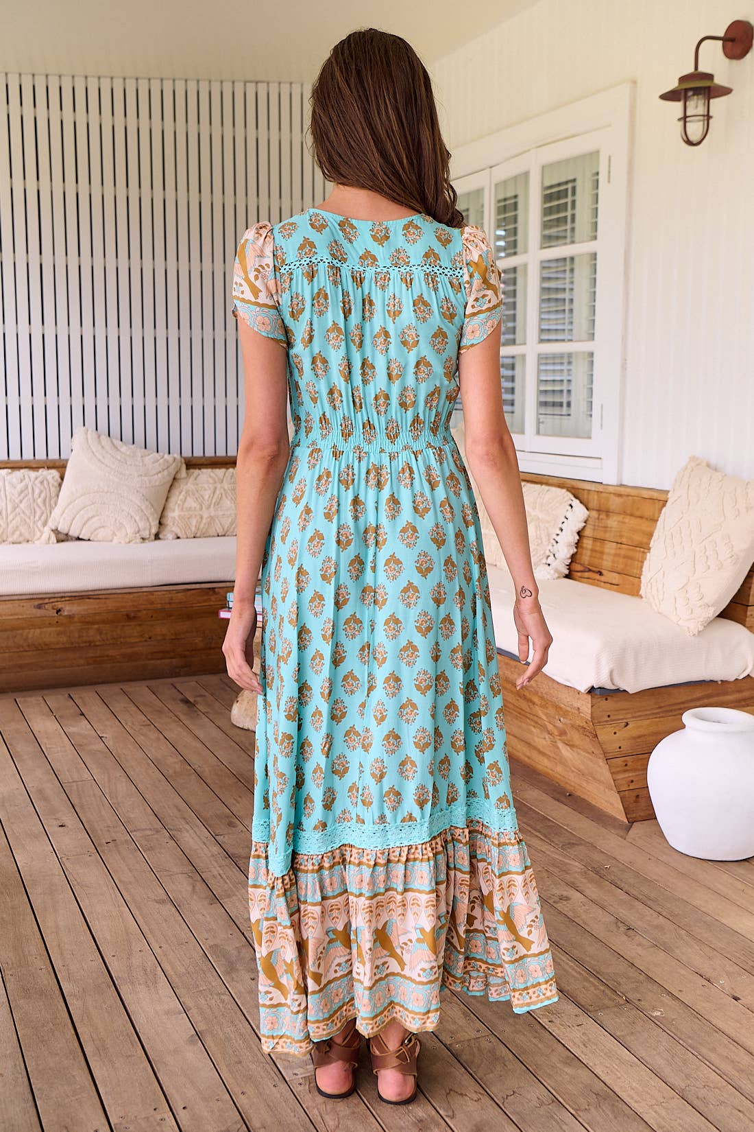 Carmen Maxi mit Wassermann-Print Jaase