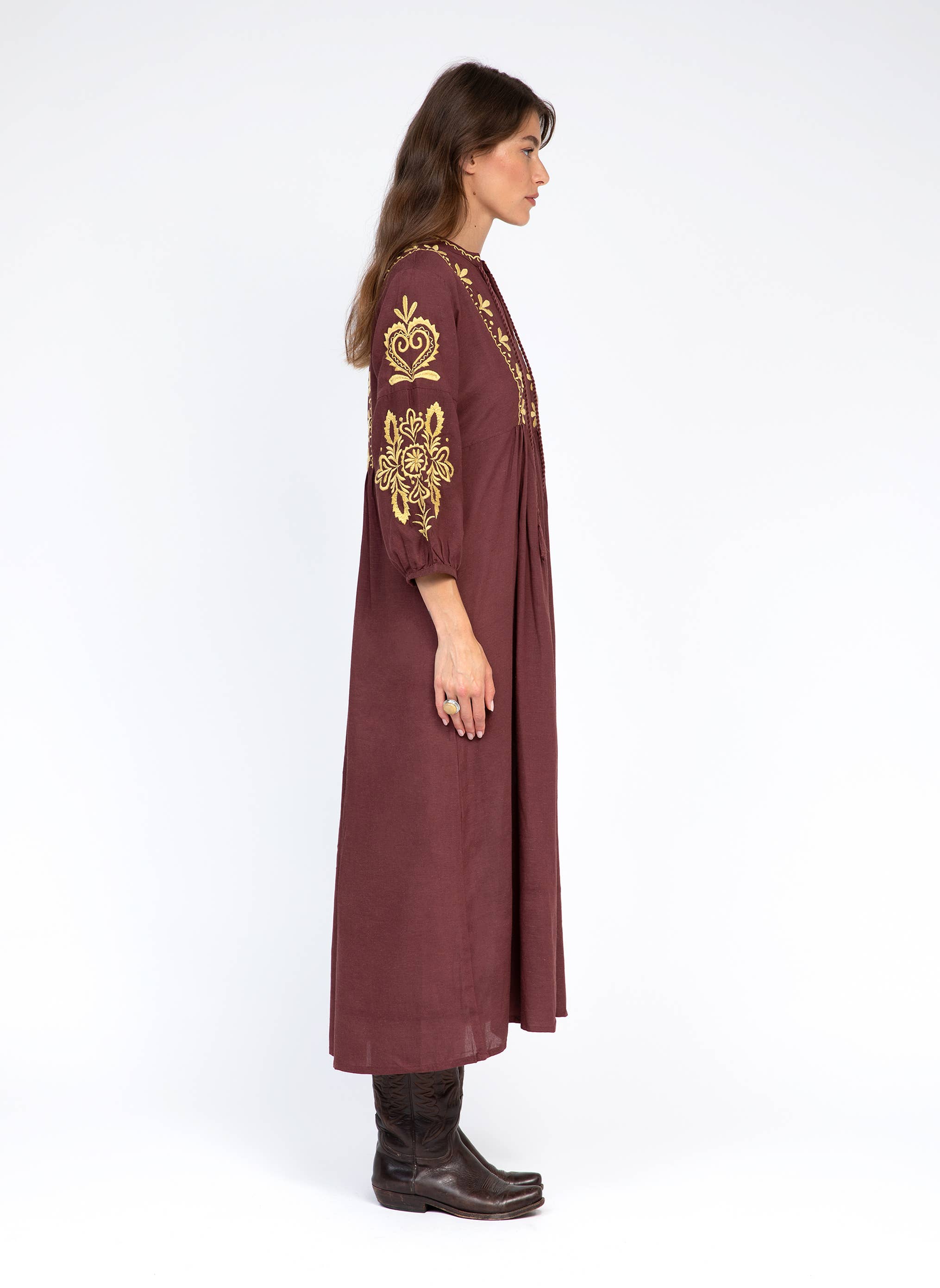 Besticktes Kleid OLYVIERO Malaga An&