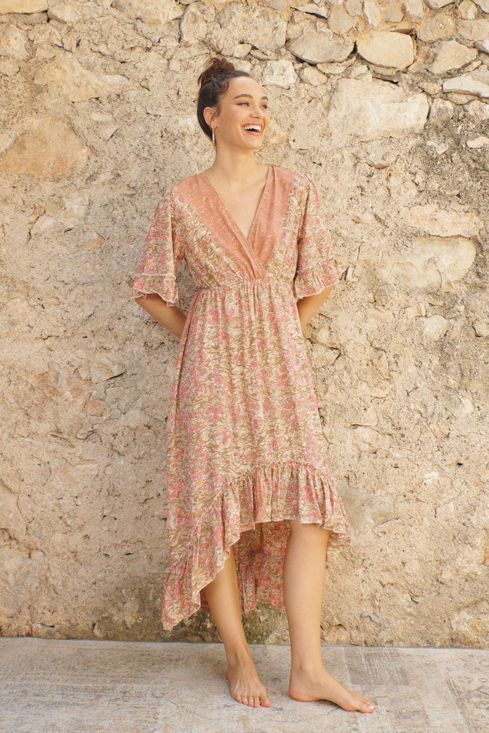 Kleid Megan rosa Piti Cuiti