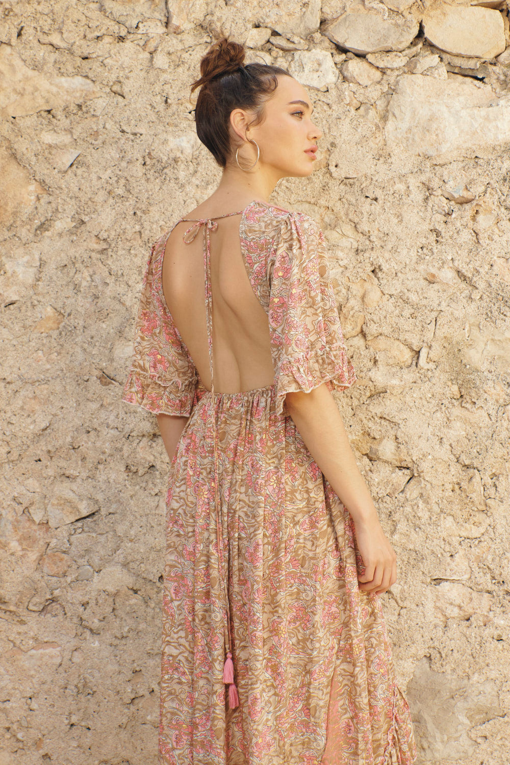 Kleid Megan rosa Piti Cuiti