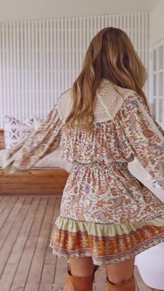 Jaase Oakie - Robe longue ébène imprimée