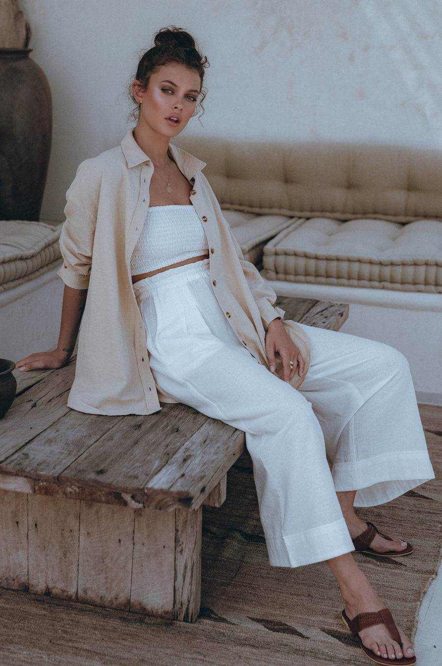 Delhi Linen Pants - Black Frollein Herzblut