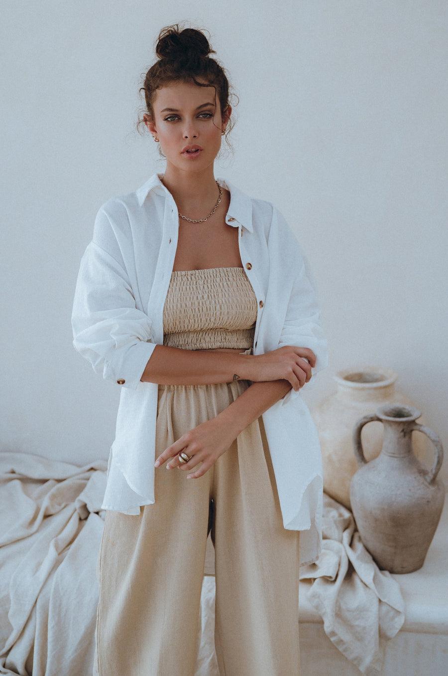 Delhi Linen Pants - Black Frollein Herzblut
