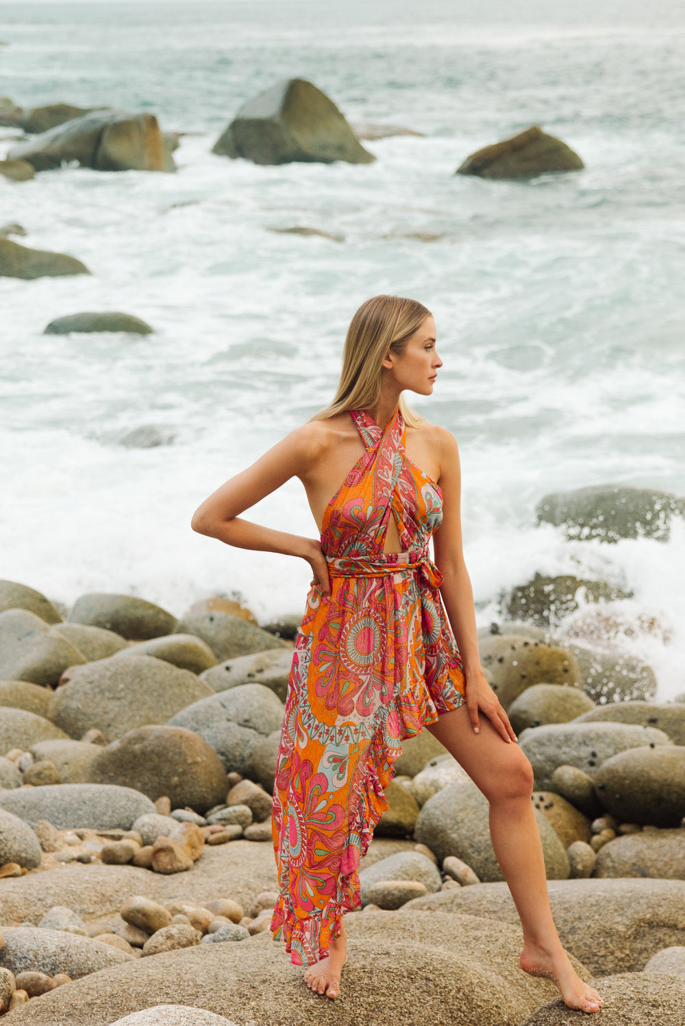 (Kopie) Esther Flower Print Midikleid SUNDRESS