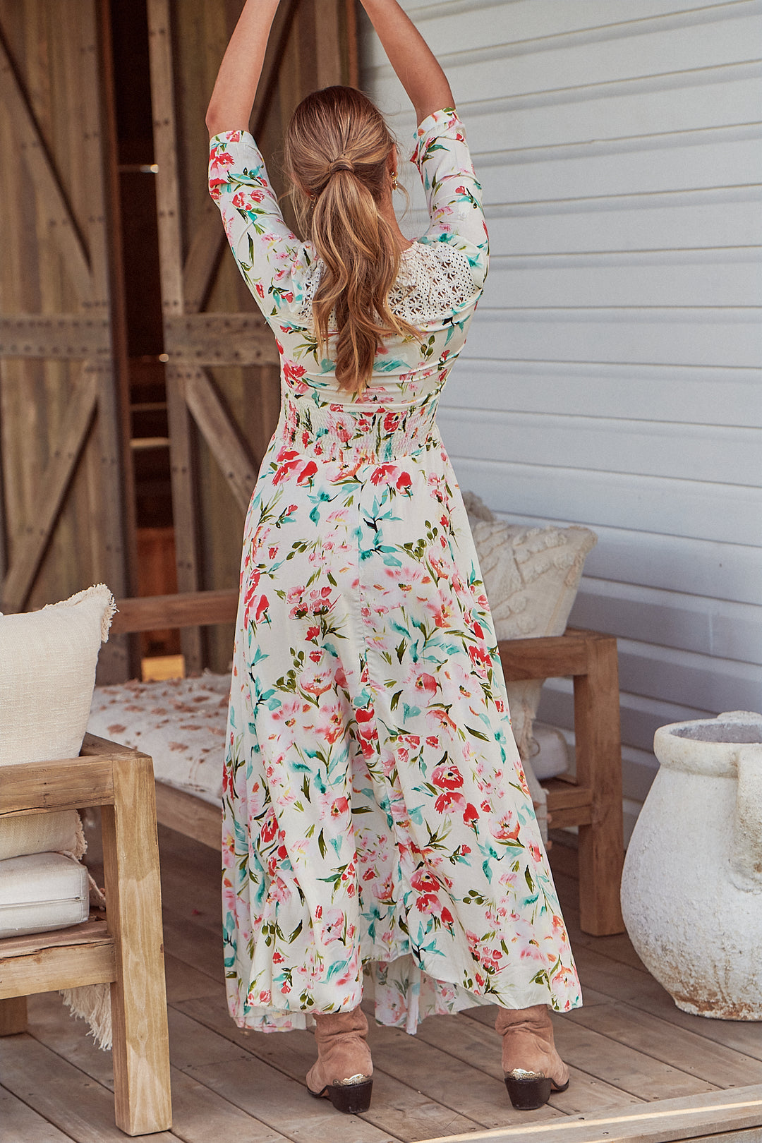 Jaase Solana Print Indiana Maxikleid Frollein Herzblut