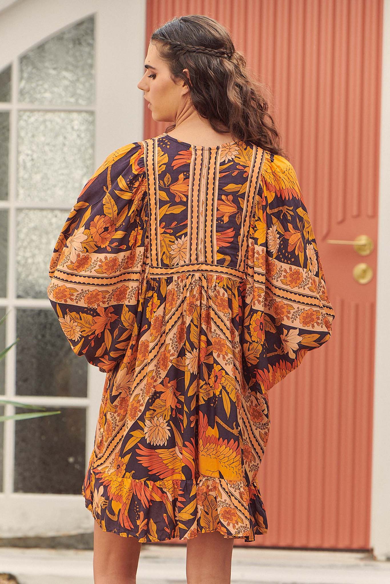 Jaase Autumn Glory Print Zarina Kleid Frollein Herzblut