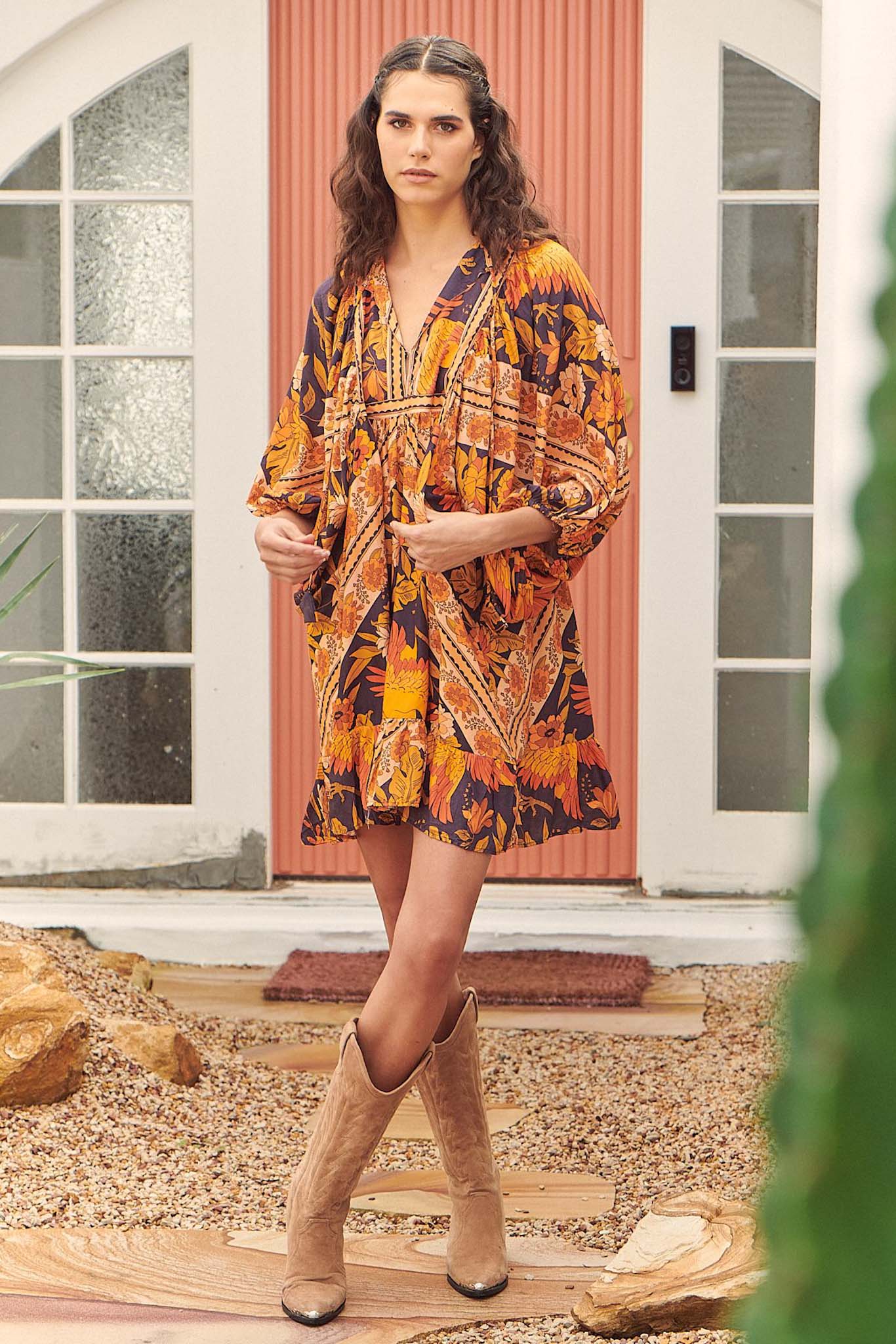 Jaase Autumn Glory Print Zarina Kleid Frollein Herzblut