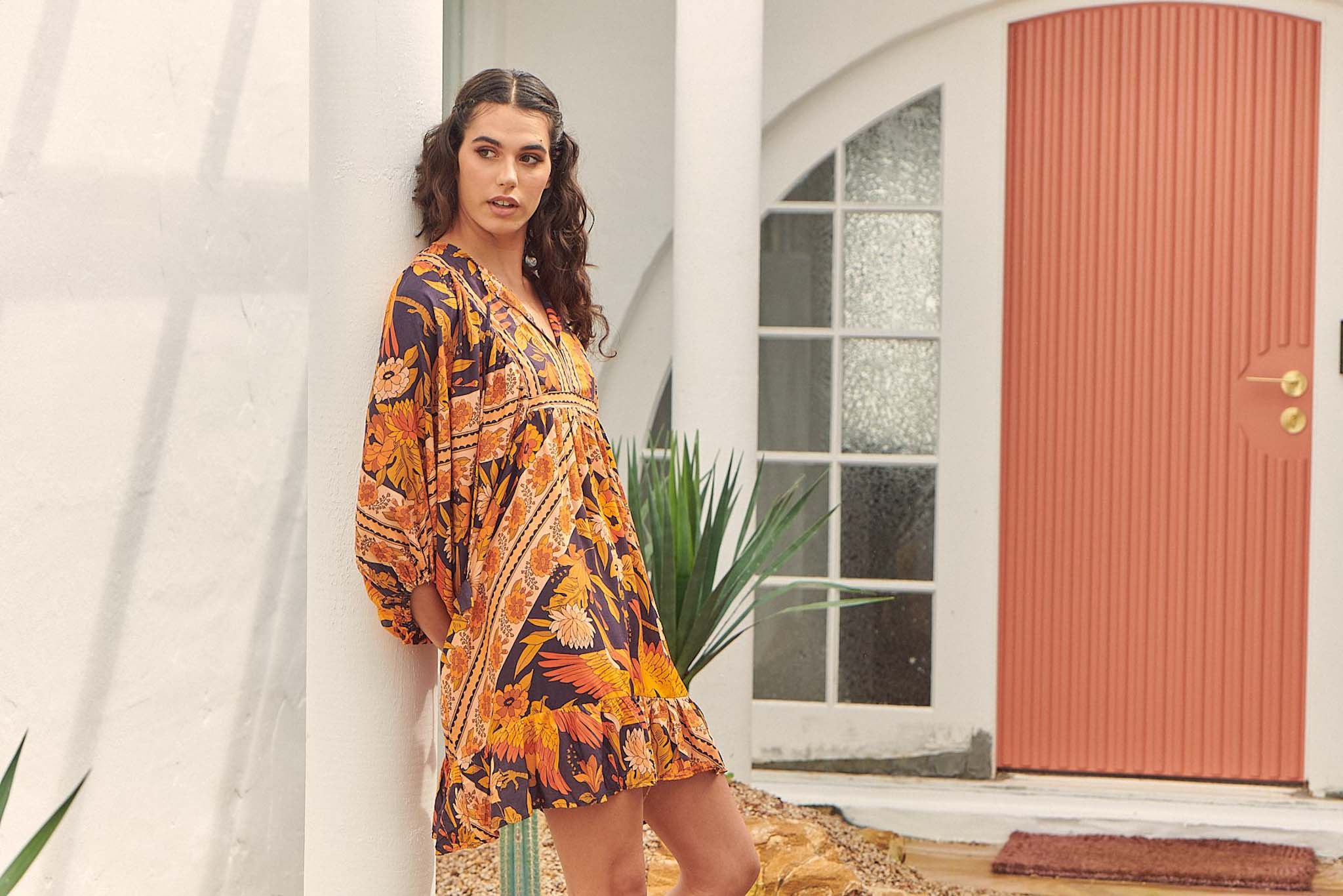 Jaase Autumn Glory Print Zarina Kleid Frollein Herzblut