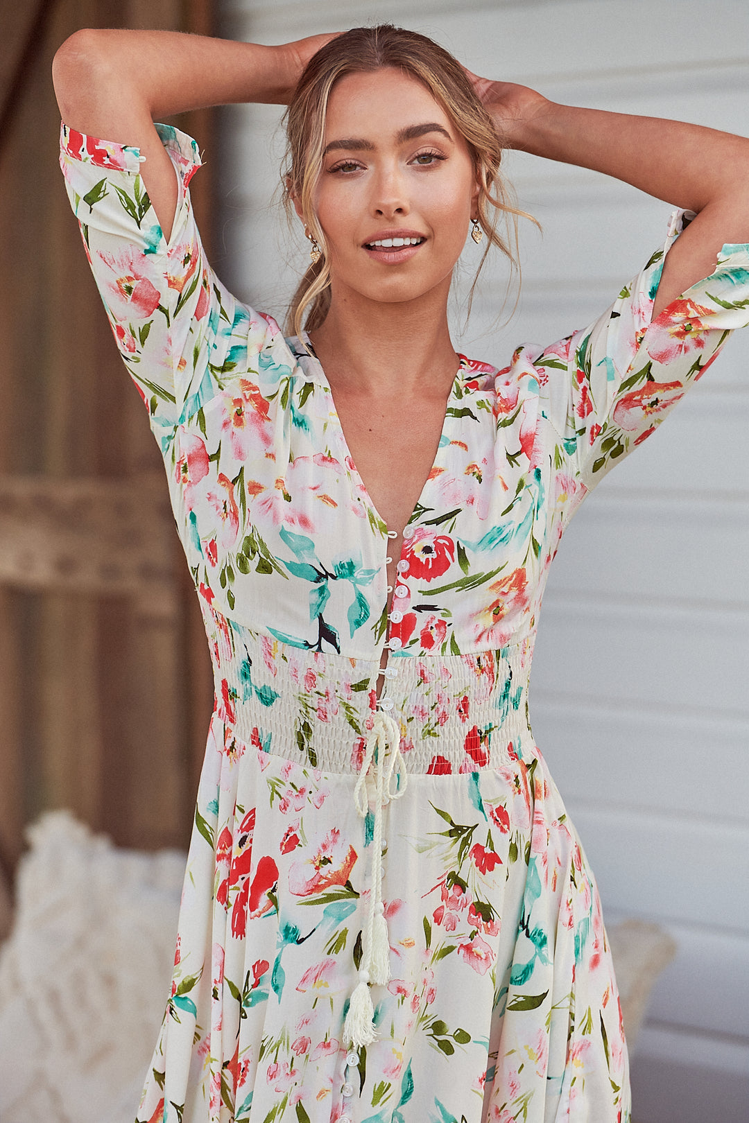 Jaase Solana Print Indiana Maxikleid Frollein Herzblut