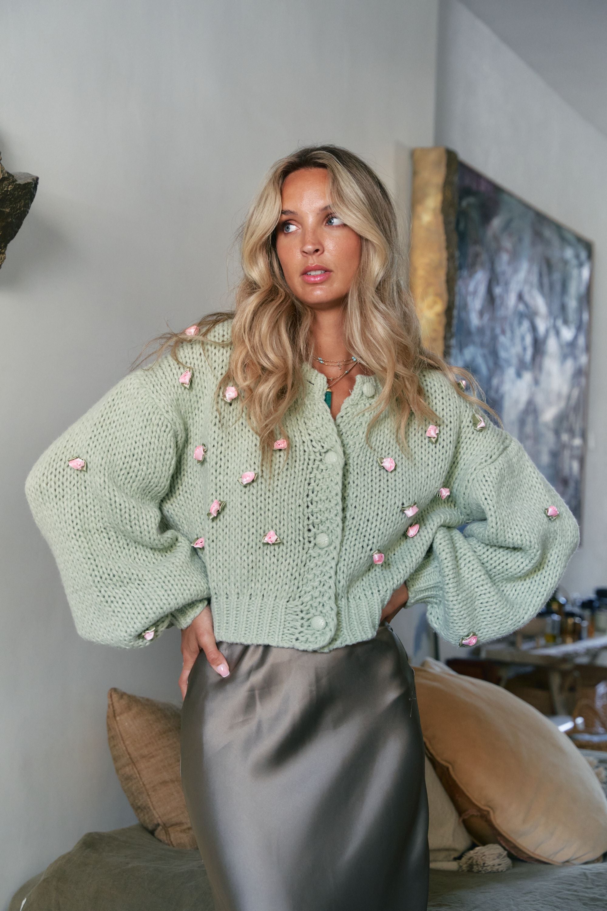 Jaase Rose Garden Strickjacke Frollein Herzblut
