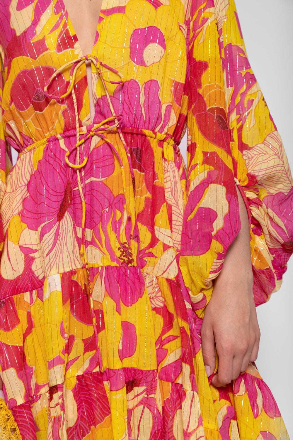 Esther Flower Print Midikleid SUNDRESS