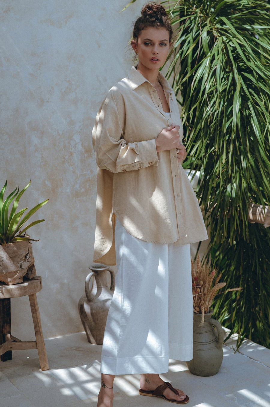 Delhi Linen Pants - Black Frollein Herzblut
