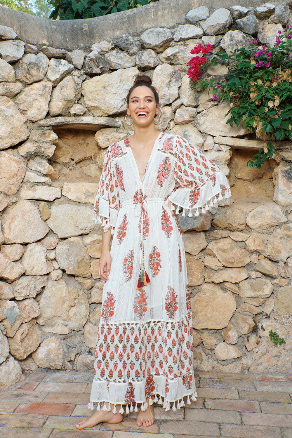 Maxikleid Aloe rot Piti Cuiti