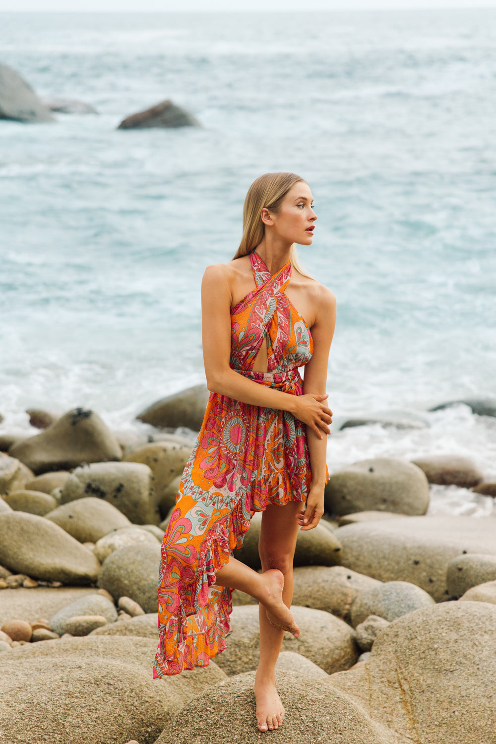 (Kopie) Esther Flower Print Midikleid SUNDRESS