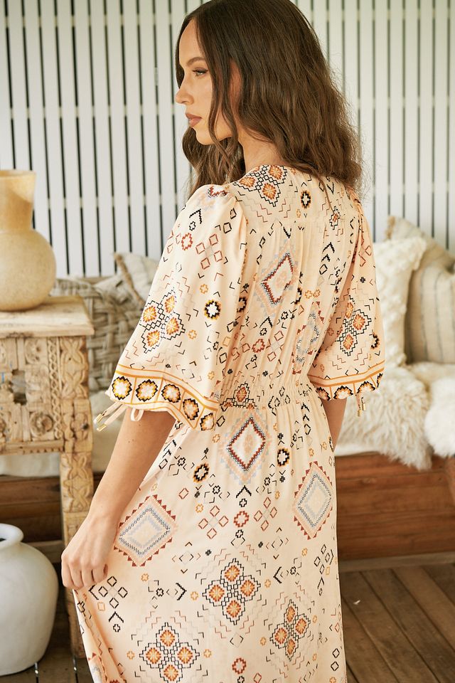Jaase Elsie Print Molli Maxikleid Jaase Australia