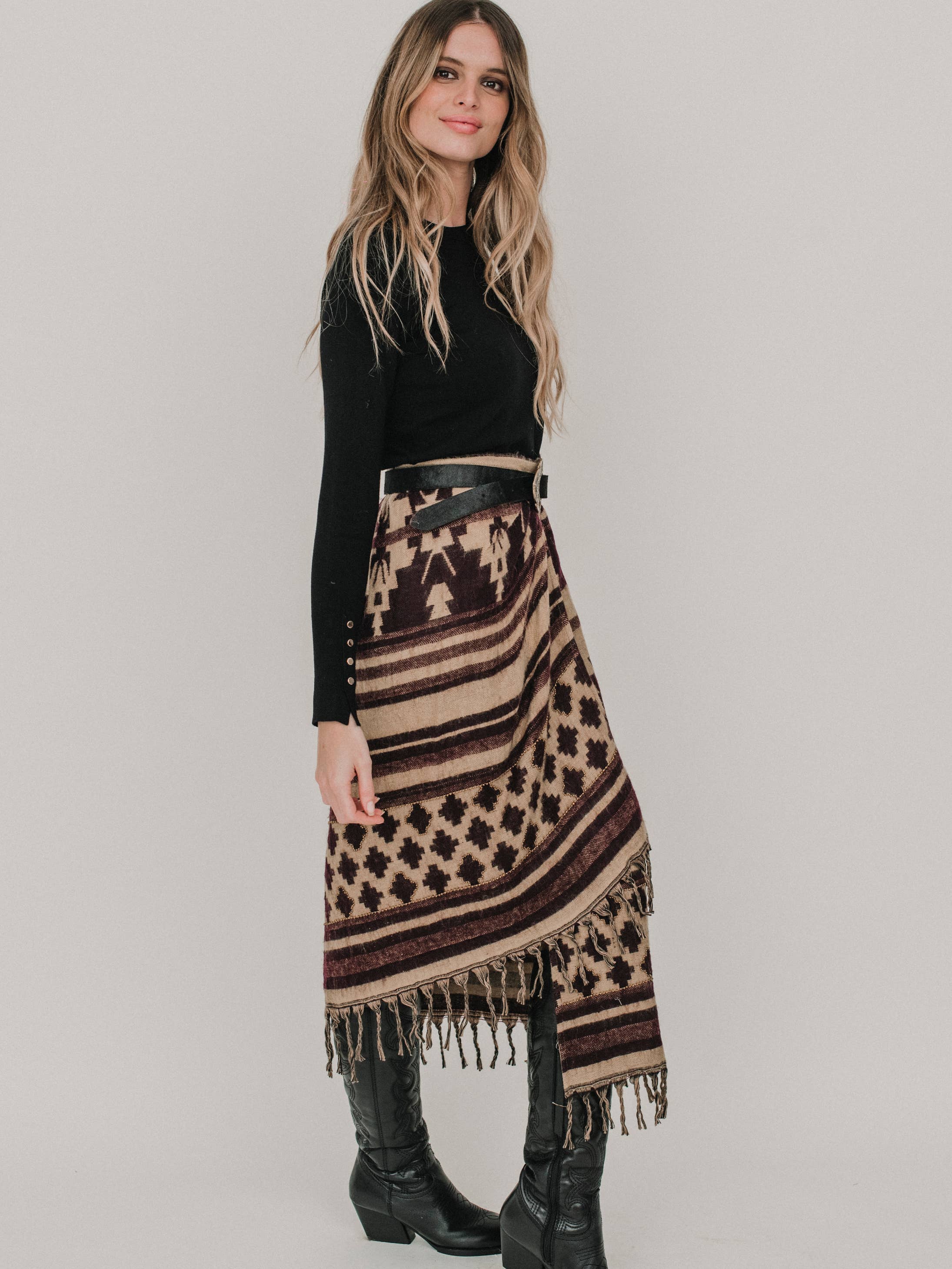 Gaucho Boho Wollrock Piti Cuiti