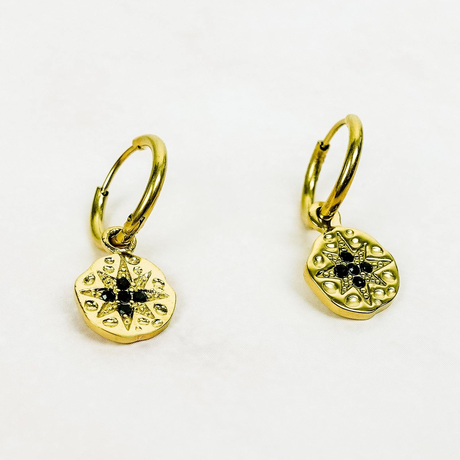 Creolen Ohrringe "Tara" gold Frollein Herzblut