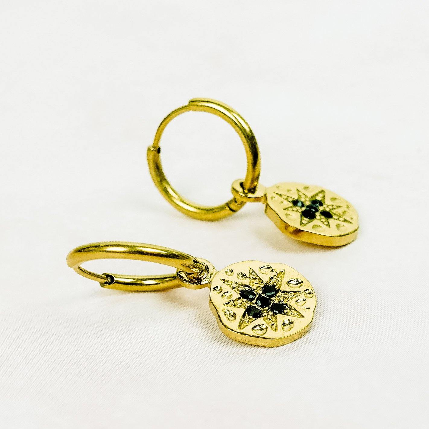 Creolen Ohrringe "Tara" gold Frollein Herzblut