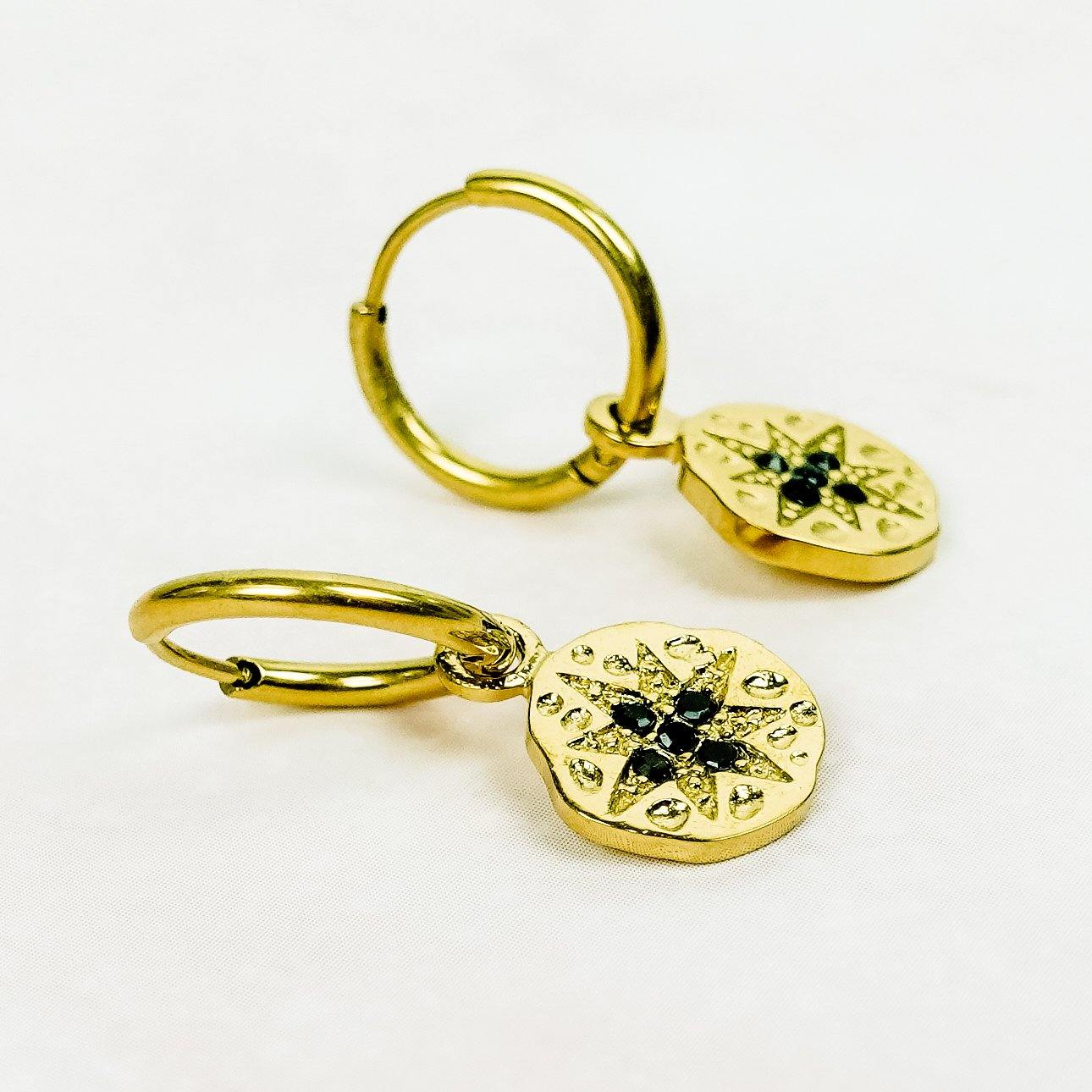 Creolen Ohrringe "Tara" gold Frollein Herzblut