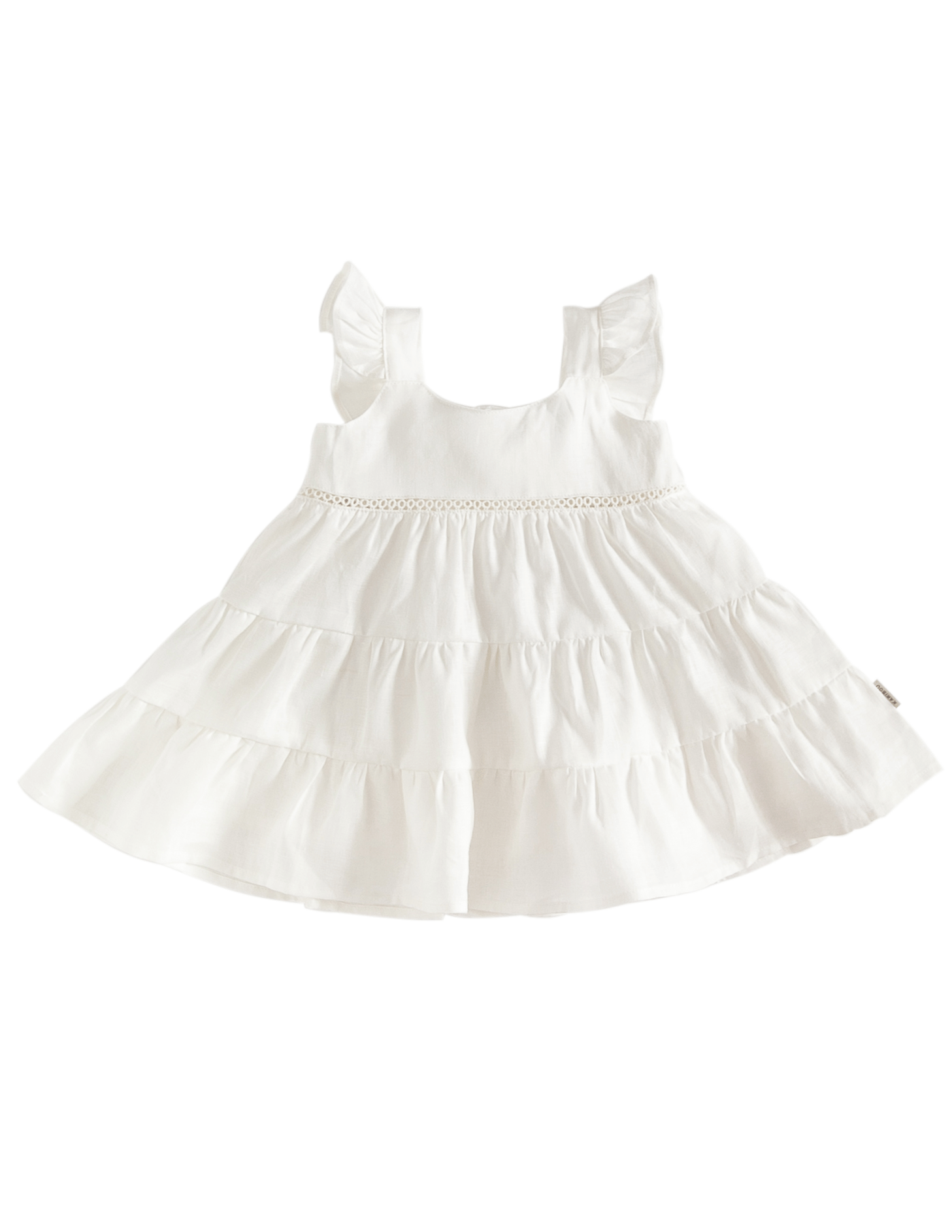 Leinenkleid Harmony warmes weiß Karibou