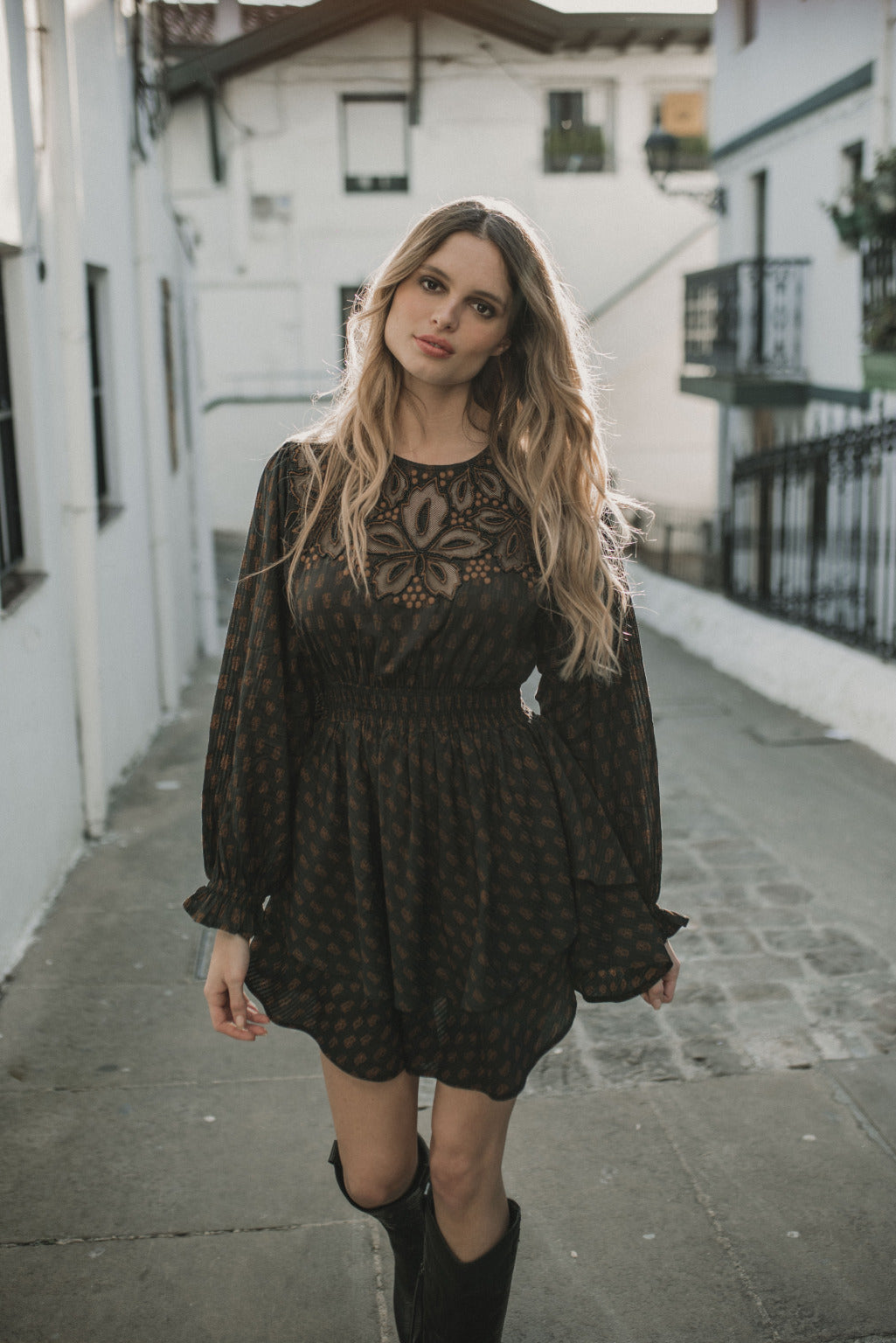 AINA Boho Kleid braun Piti Cuiti