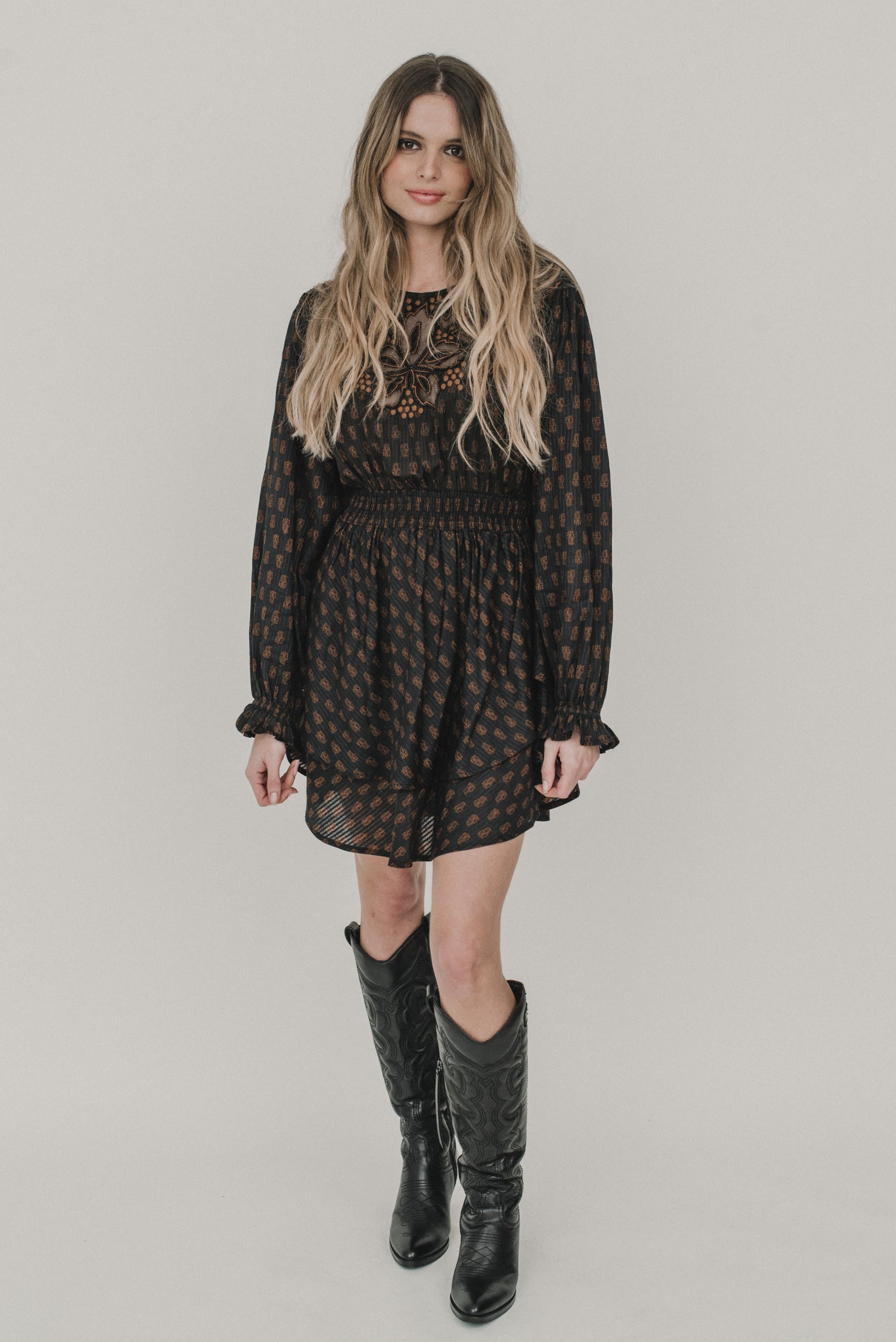AINA Boho Kleid braun Piti Cuiti