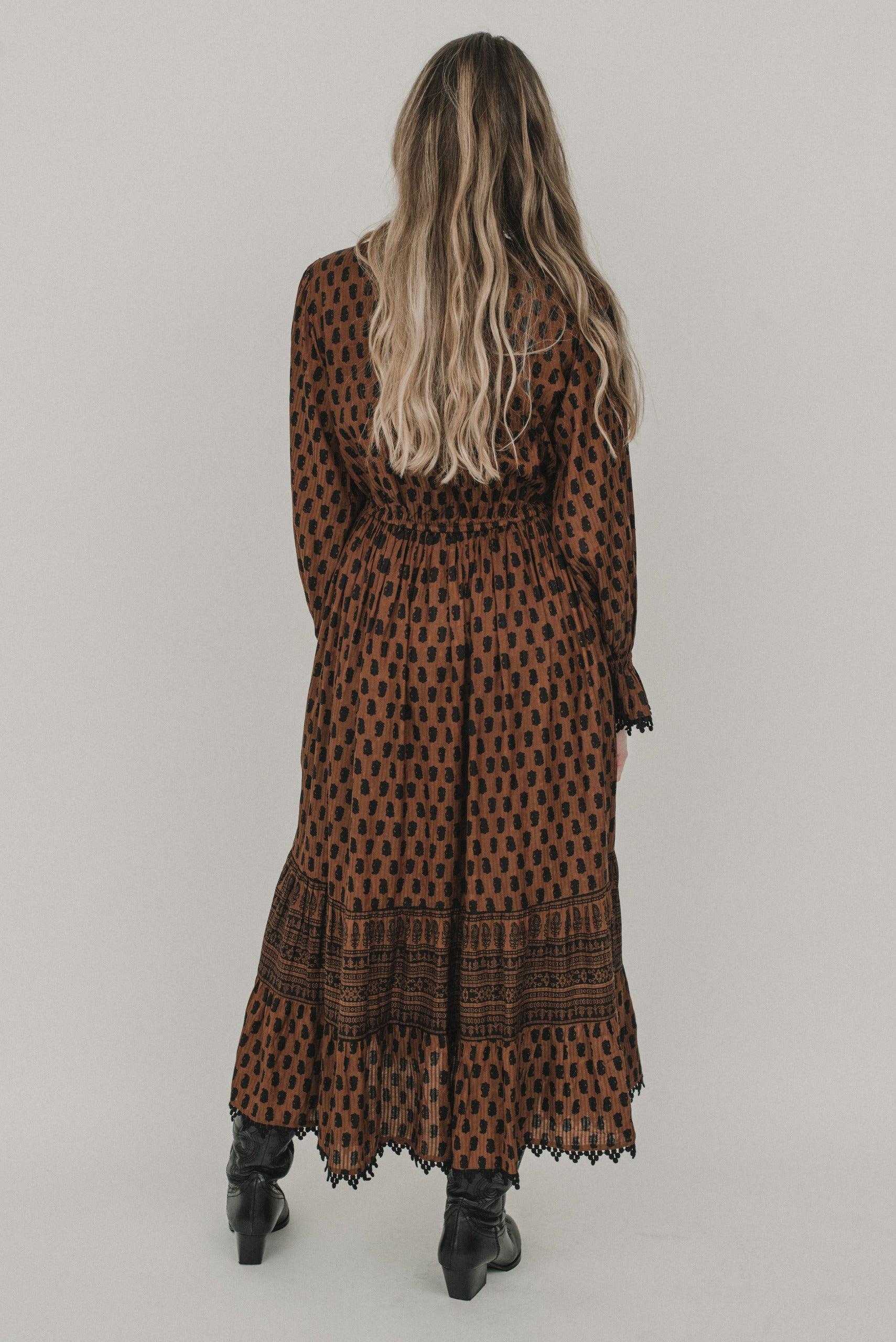 Indira Boho Maxikleid braun Piti Cuiti