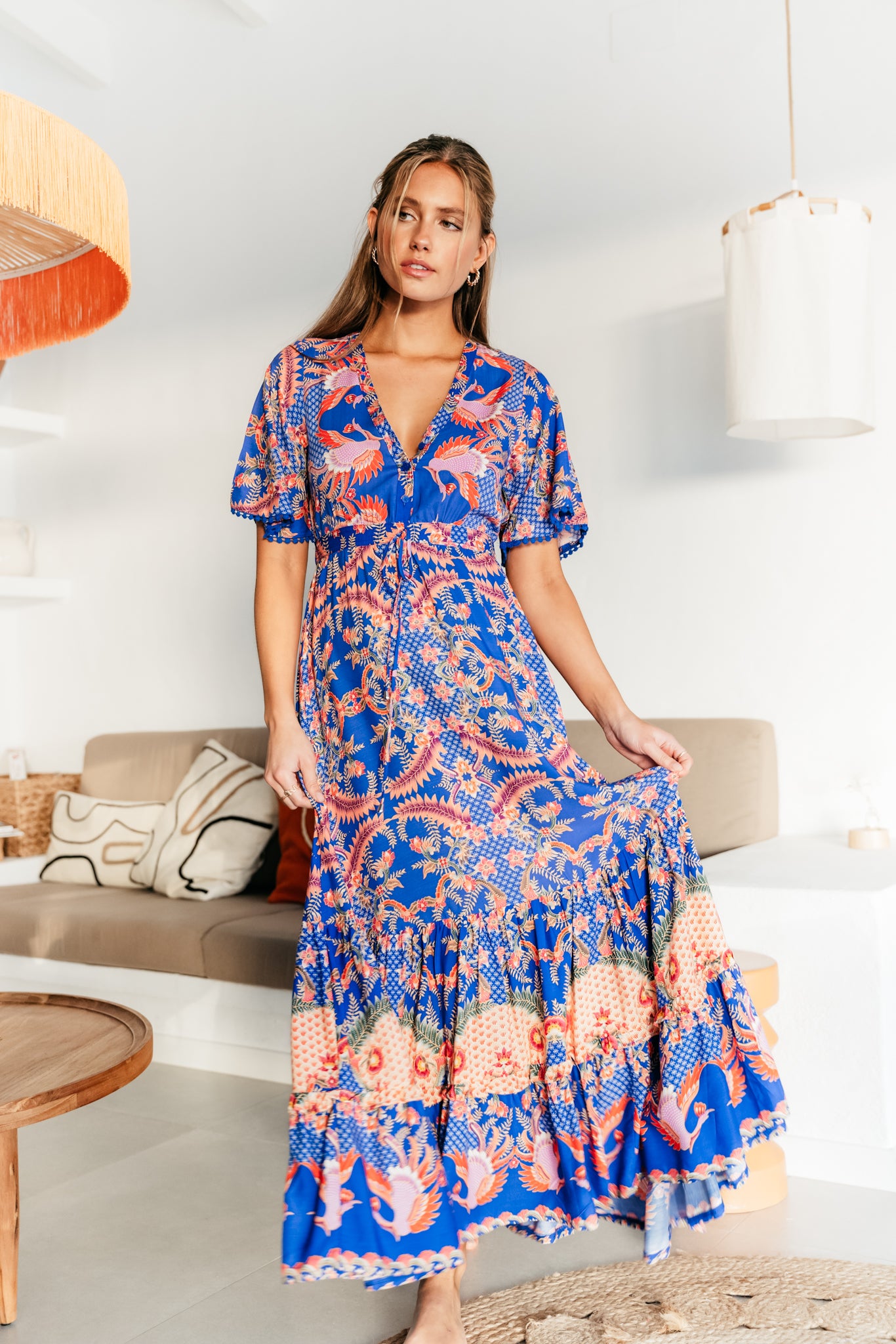 Jaase Bodhi Print Ashland Maxikleid Jaase Australia