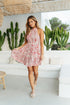 Jaase Ruby Red Print Maliah Minikleid Jaase Australia