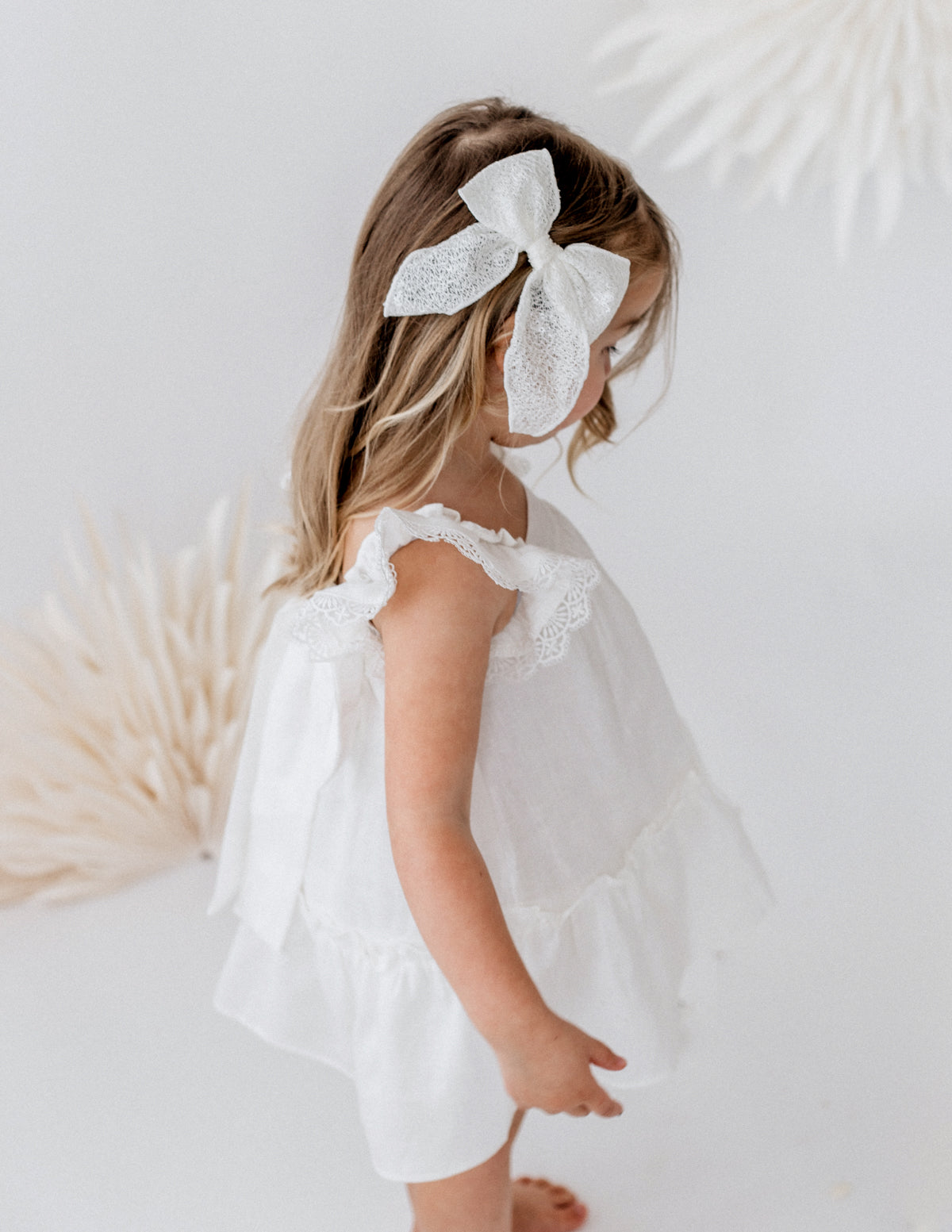 Leinenkleid Everly - Warm White Karibou