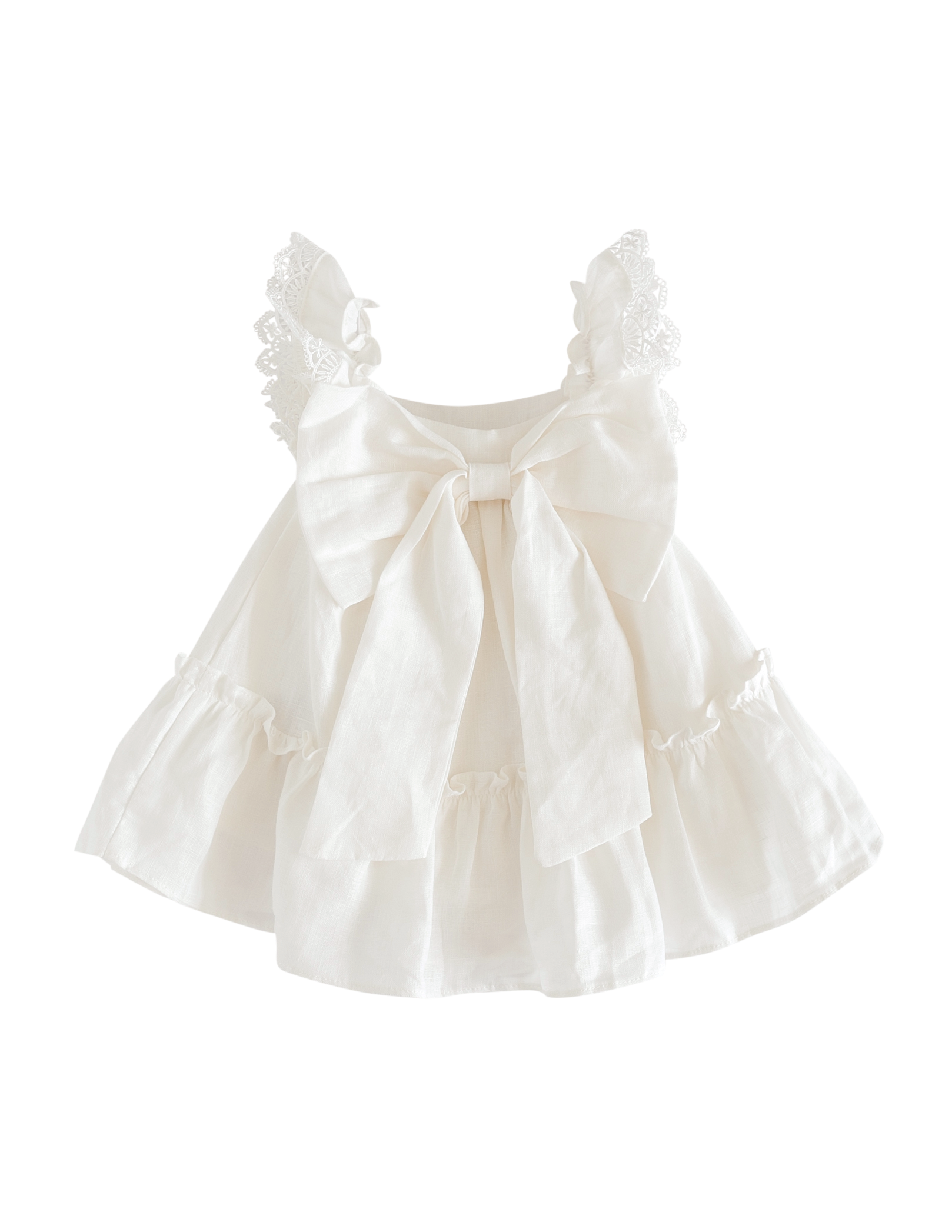 Leinenkleid Everly - Warm White Karibou