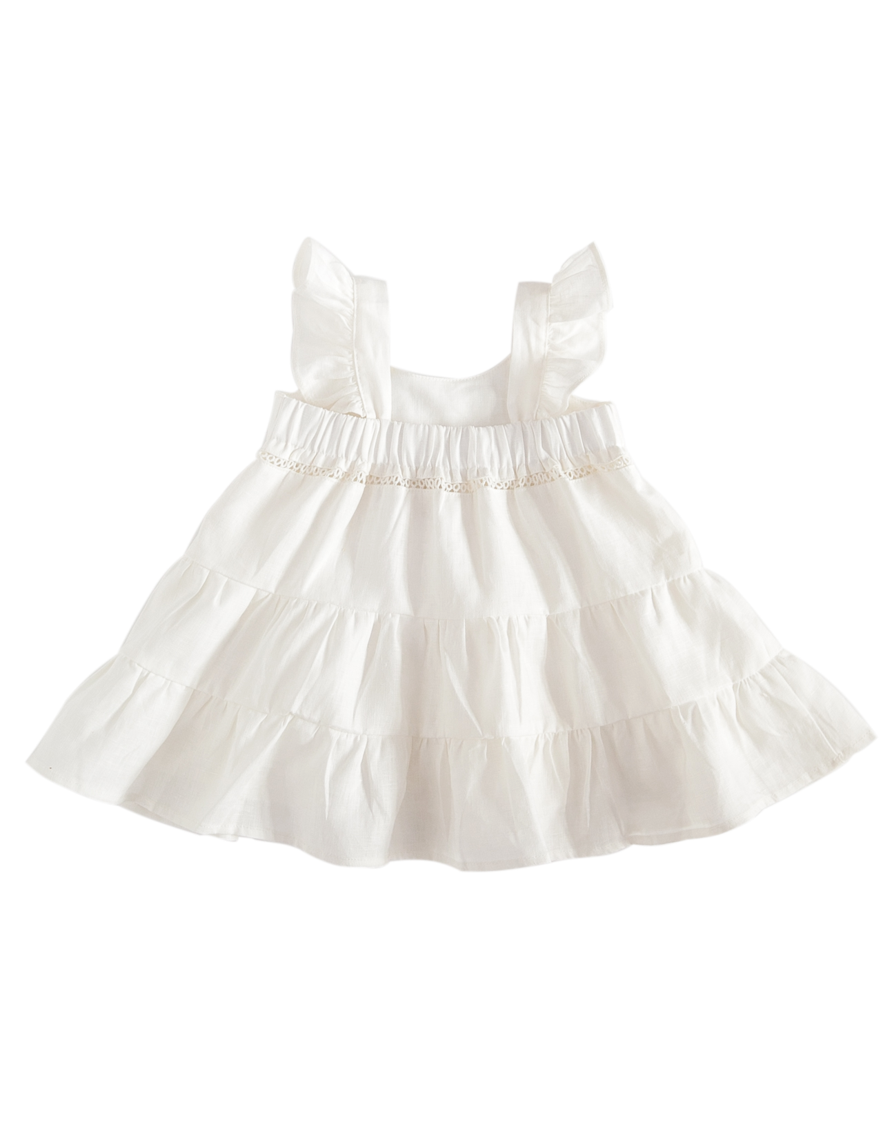 Leinenkleid Harmony warmes weiß Karibou