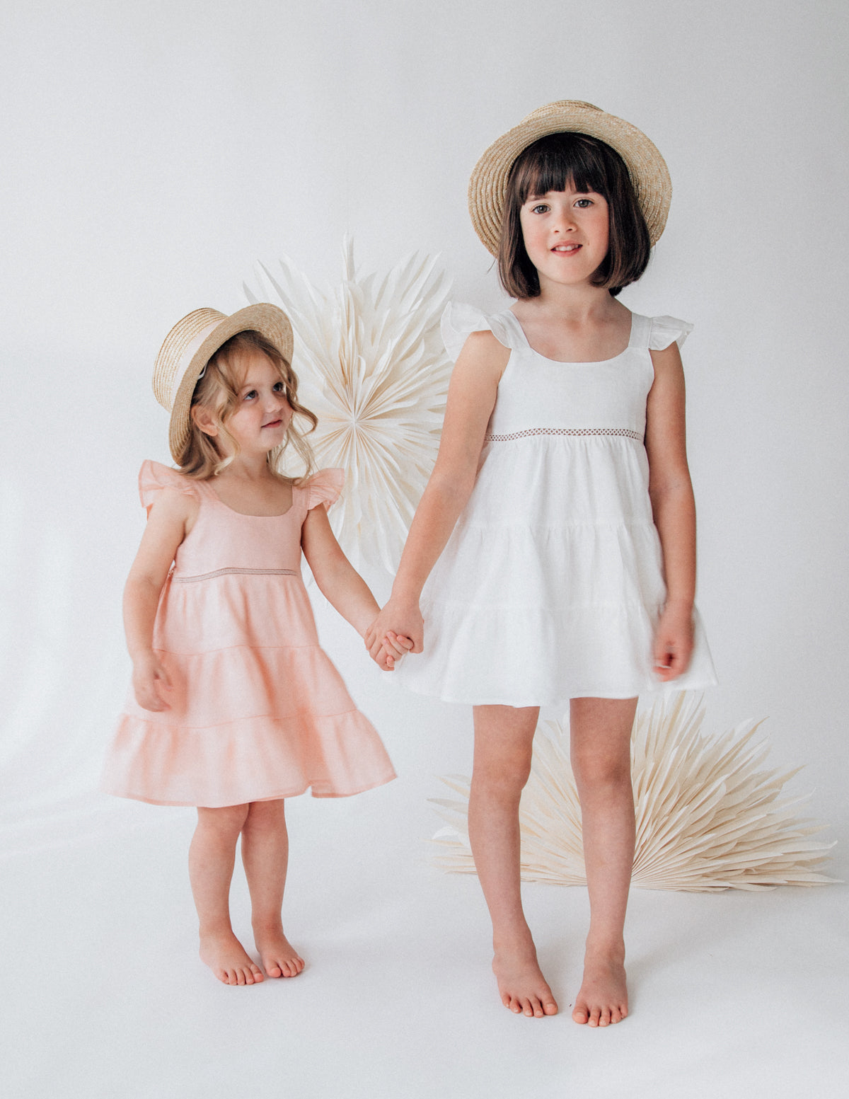 Leinenkleid Harmony warmes weiß Karibou