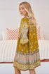 Jaase Gold Dust Print Mini Kleid Frollein Herzblut
