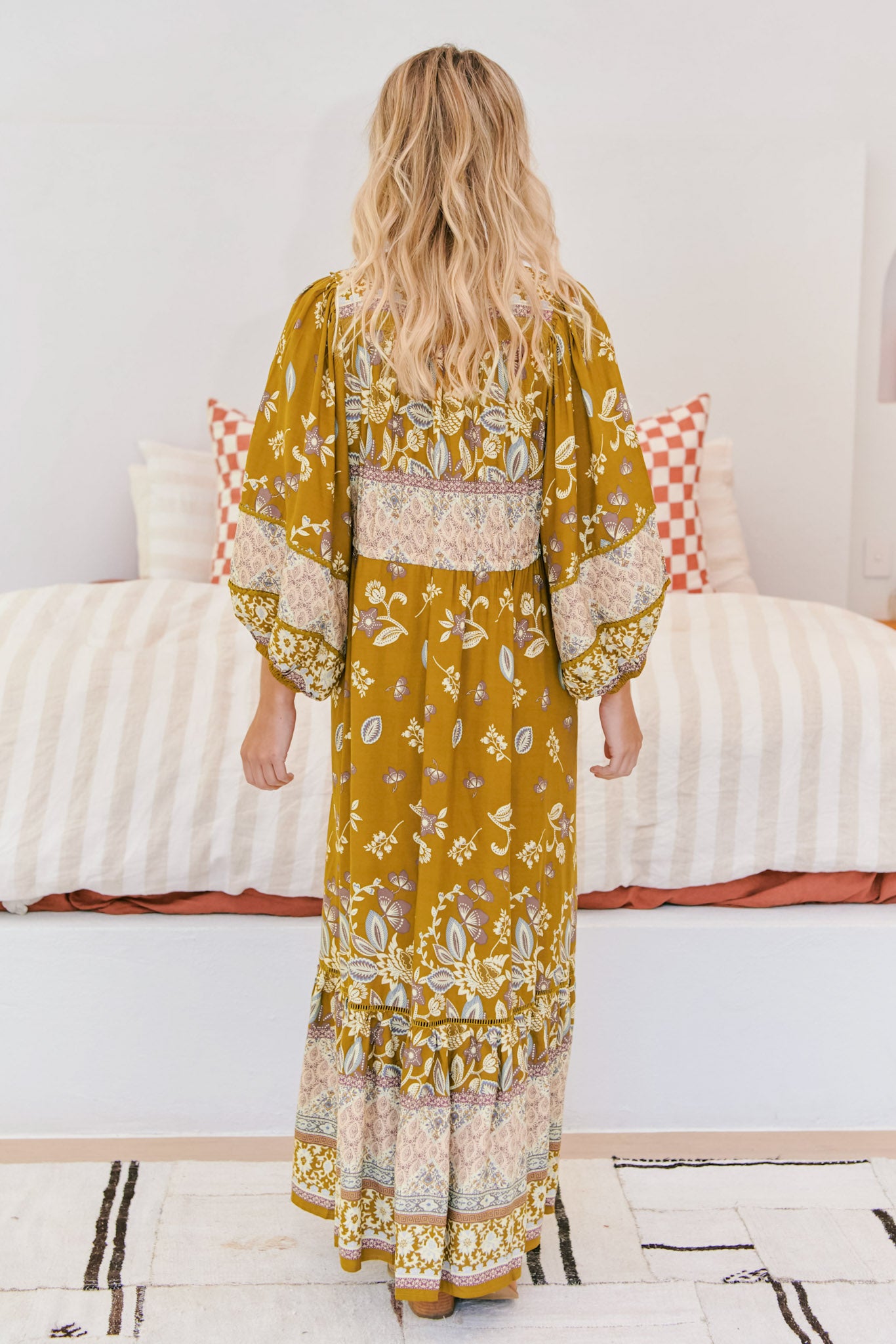 Jaase Gold Dust Print Maxikleid Frollein Herzblut
