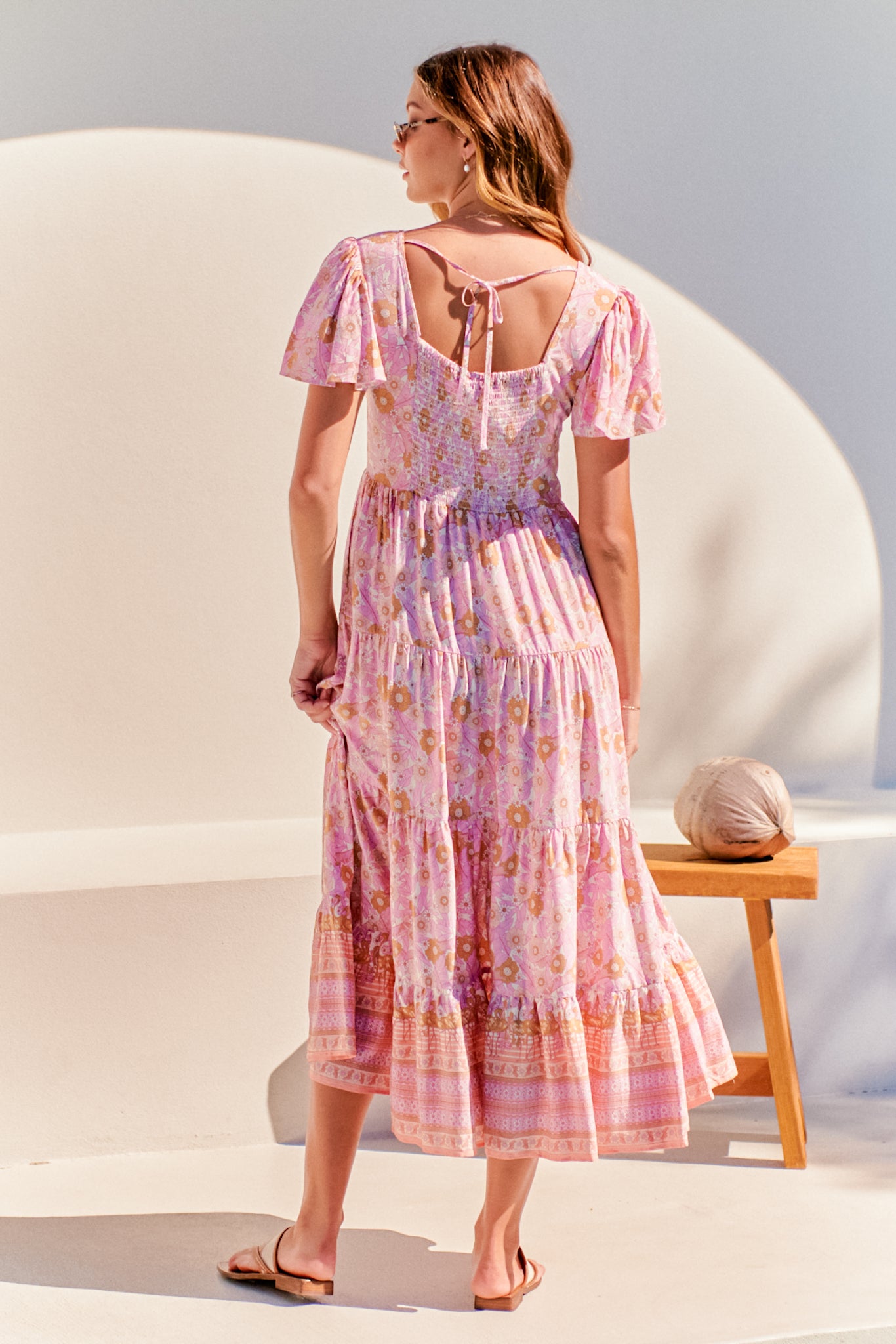 Jaase Pink Flamingo Wonderland Midikleid Jaase Australia