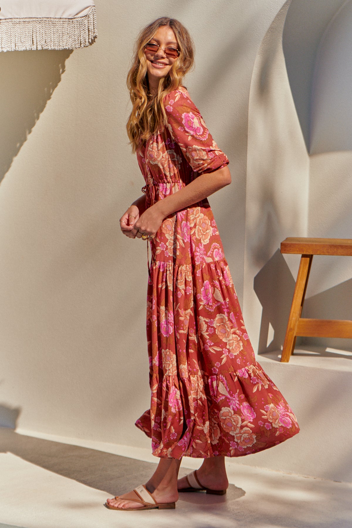 Jaase Woodstock Print Tessa Maxikleid Jaase Australia