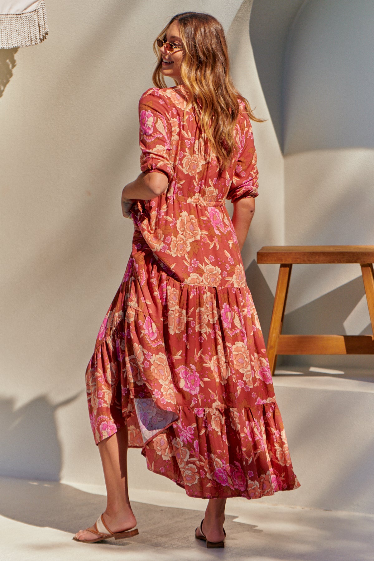 Jaase Woodstock Print Tessa Maxikleid Jaase Australia