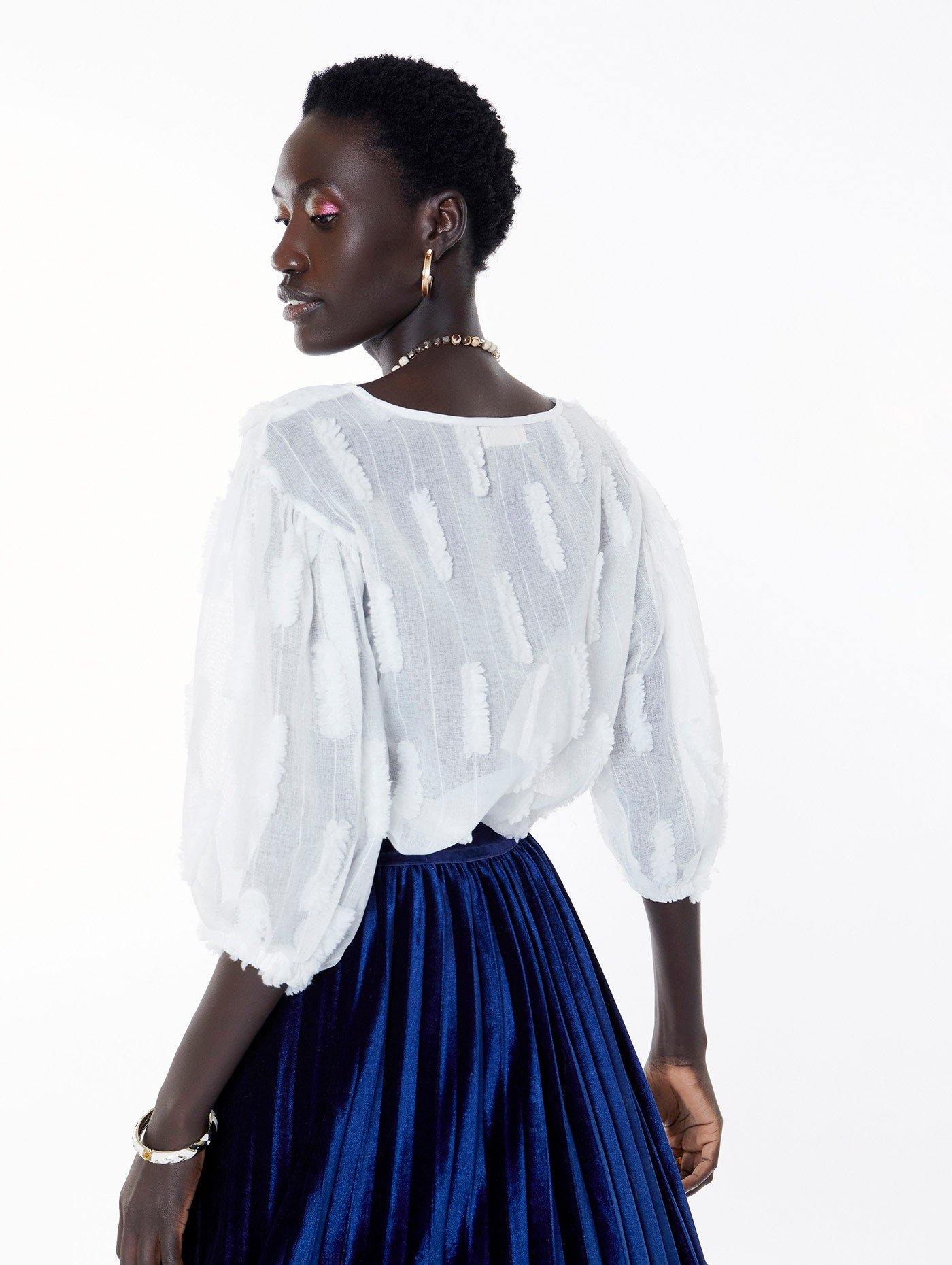 Bluse mit Puffärmeln Meisie