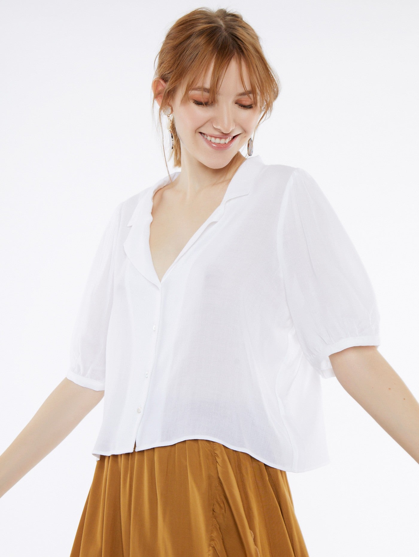 Süße Kurzarm Bluse Meisie